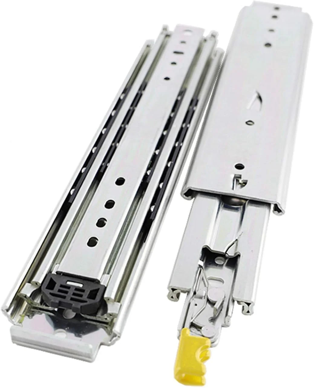 ریل کشو تلسکوپی سه تکه NOPQRST با تحمل وزن بالا، نصب جانبی، بلبرینگ دار، حرکت نرم و بی صدا، سایزهای 35 تا 60 سانتی متر ریل کشو تلسکوپی سه تکه NOPQRST با تحمل وزن بالا، نصب جانبی، بلبرینگ دار، حرکت نرم و بی صدا، سایزهای 35 تا 60 سانتی متر