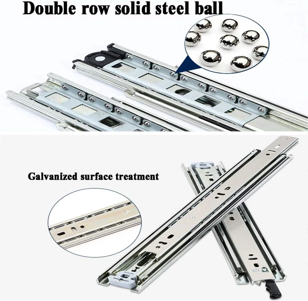 ریل کشو کابینت NOPQRST، لغزنده های تمام بازشو 500/750/1000 میلی متر، ریل های تلسکوپی کشو فولادی سنگین با عملکرد قفل (34 اینچ/850 میلی متر) ریل کشو کابینت NOPQRST، لغزنده های تمام بازشو 500/750/1000 میلی متر، ریل های تلسکوپی کشو فولادی سنگین با عملکرد قفل (34 اینچ/850 میلی متر)