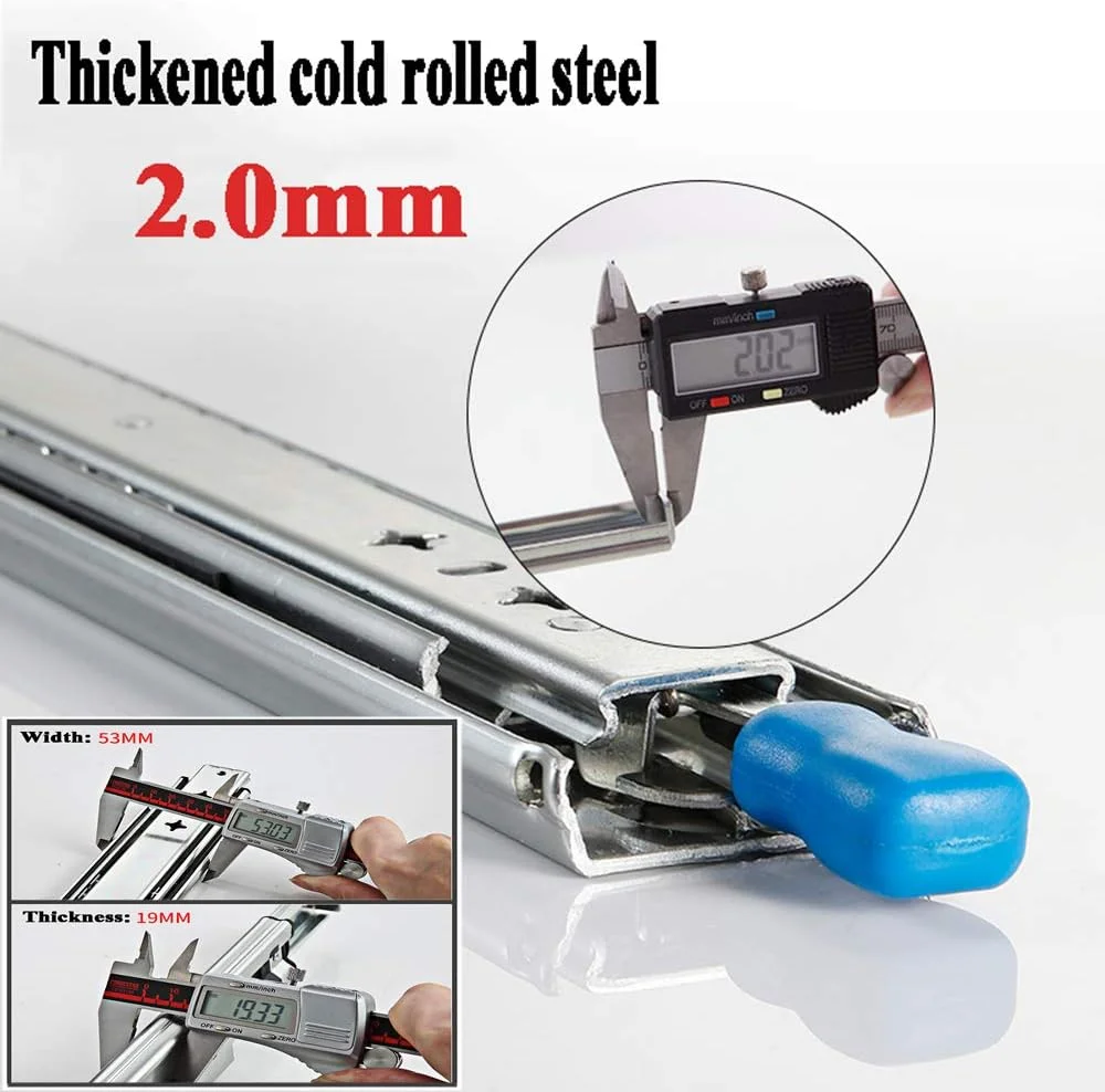 ریل کشو NOPQRST با قفل، ریل های کشو با بازشوندگی کامل برای کابینت مبلمان منزل 40/42/44/46/48 اینچ، سنگین وزن 264 پوند (18 اینچ/450 میلی متر) ریل کشو NOPQRST با قفل، ریل های کشو با بازشوندگی کامل برای کابینت مبلمان منزل 40/42/44/46/48 اینچ، سنگین وزن 264 پوند (18 اینچ/450 میلی متر)