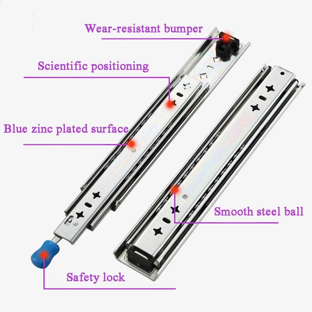 NOPQRST یک جفت ریل کشو سنگین با قفل، بلبرینگ دار، بازشوندگی کامل، حرکت نرم و نصب جانبی، روکش زینک، تحمل وزن 111 کیلوگرم (600 میلی متر/24 اینچ) NOPQRST یک جفت ریل کشو سنگین با قفل، بلبرینگ دار، بازشوندگی کامل، حرکت نرم و نصب جانبی، روکش زینک، تحمل وزن 111 کیلوگرم (600 میلی متر/24 اینچ)