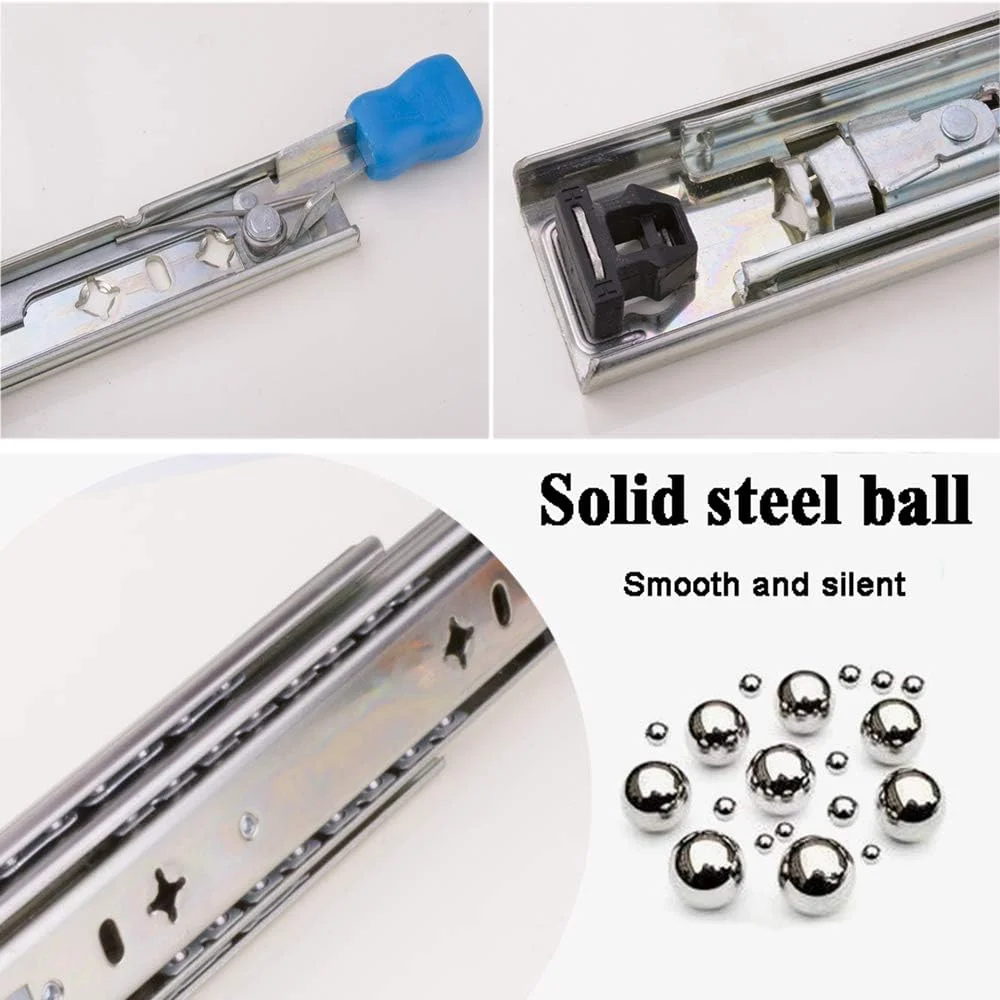 ریل کشویی تلسکوپی بلبرینگ دار با قفل NOPQRST با قابلیت باز شدن کامل طول 10/12/14/16/18/20/22/24/26/28/30/32/34/36/38/40 اینچ (38 اینچ/950 میلی متر) ریل کشویی تلسکوپی بلبرینگ دار با قفل NOPQRST با قابلیت باز شدن کامل طول 10/12/14/16/18/20/22/24/26/28/30/32/34/36/38/40 اینچ (38 اینچ/950 میلی متر)