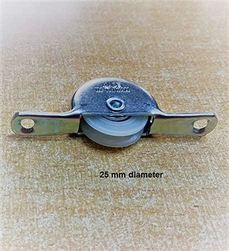 غلتک درب کشویی تک چرخ شیشه ای کابینت NJM، نقره ای، 6 عددی، 25 میلی متر غلتک درب کشویی تک چرخ شیشه ای کابینت NJM، نقره ای، 6 عددی، 25 میلی متر