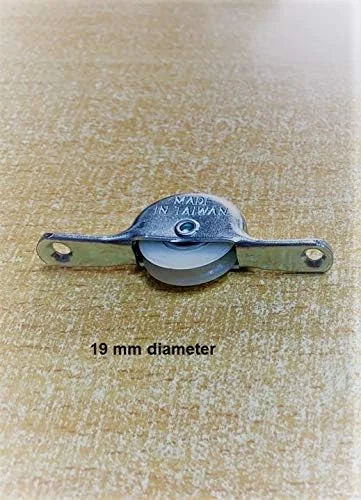 غلتک درب کشویی تک چرخ شیشه ای کابینت NJM نقره ای 6 عددی 19 میلی متر غلتک درب کشویی تک چرخ شیشه ای کابینت NJM نقره ای 6 عددی 19 میلی متر