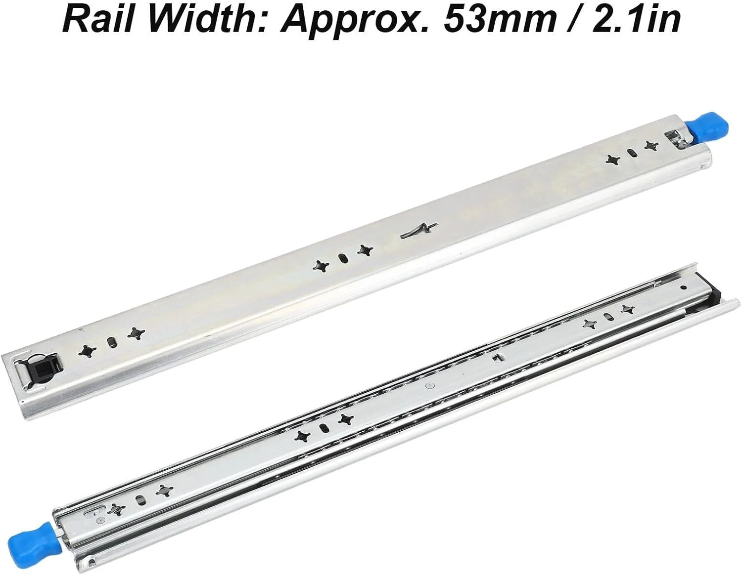 ریل کشویی سنگین NDNCZDHC، عرض 53 میلی متر / 2.1 اینچ، 3 تکه ریل کشویی با قابلیت باز شدن کامل، طول 20 اینچ ریل کشویی سنگین NDNCZDHC، عرض 53 میلی متر / 2.1 اینچ، 3 تکه ریل کشویی با قابلیت باز شدن کامل، طول 20 اینچ
