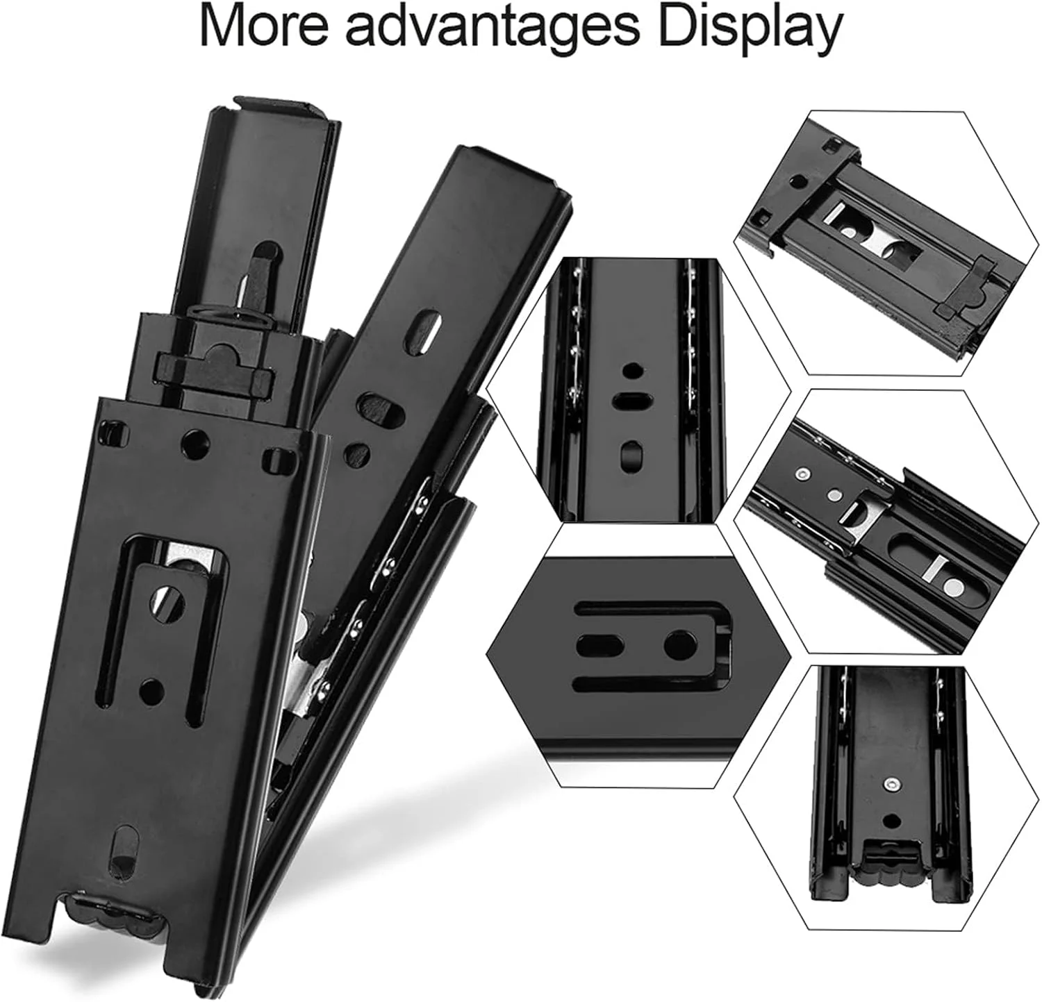 ریل کشو NALACAL، 2 عدد ریل کشو 10 سانتی متری با باز شدن کامل، ریل کشو فولادی با مکانیزم آرام بند، 3 تایی با باز شدن کامل، ریل های مخفی برای اکثر کابینت های آشپزخانه، کمد لباس، کشوها ریل کشو NALACAL، 2 عدد ریل کشو 10 سانتی متری با باز شدن کامل، ریل کشو فولادی با مکانیزم آرام بند، 3 تایی با باز شدن کامل، ریل های مخفی برای اکثر کابینت های آشپزخانه، کمد لباس، کشوها