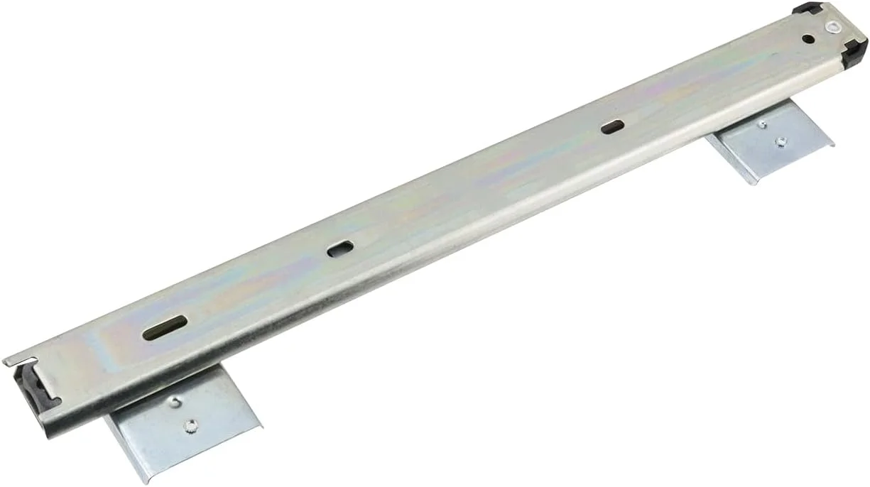 ریل کشویی صفحه کلید نیکریتی، یک جفت، 35 سانتی‌متری، مناسب برای سینی صفحه کلید زیر میز، با قابلیت بیرون کشیدن کامل 50 سانتی‌متری، بلبرینگ‌دار، به همراه پیچ، نقره‌ای