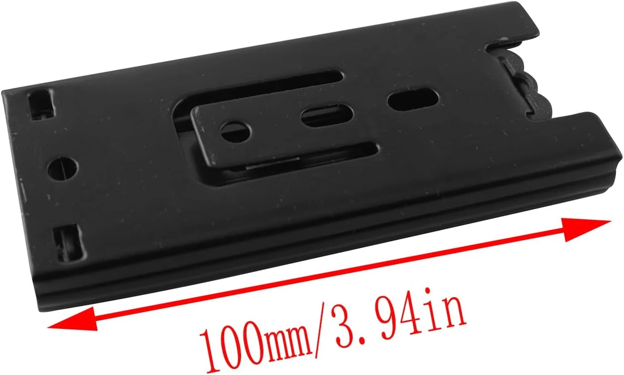 LQ Industrial ست ریل کشویی کابینت آشپزخانه و کمد فولادی مشکی 2 عددی 10 سانتی متری با قابلیت باز شدن کامل، مناسب برای قفسه ها LQ Industrial ست ریل کشویی کابینت آشپزخانه و کمد فولادی مشکی 2 عددی 10 سانتی متری با قابلیت باز شدن کامل، مناسب برای قفسه ها