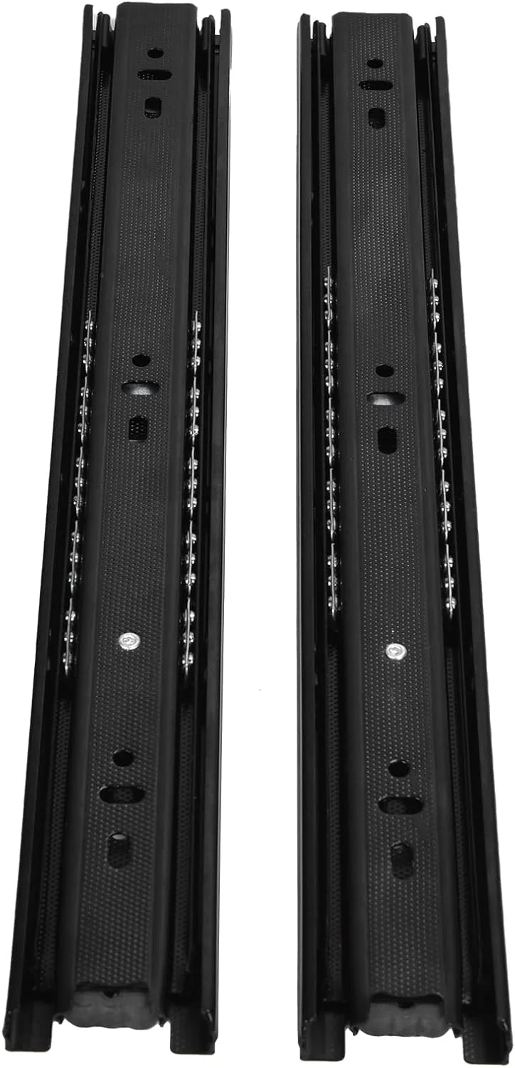 ریل کشو Marhynchus، 10 جفت ریل کشو فولادی با روکش سرد با قابلیت تحمل بار 45 کیلوگرمی، ریل کابینت فایل مناسب برای خانه و اداره، (35 سانتی متر)