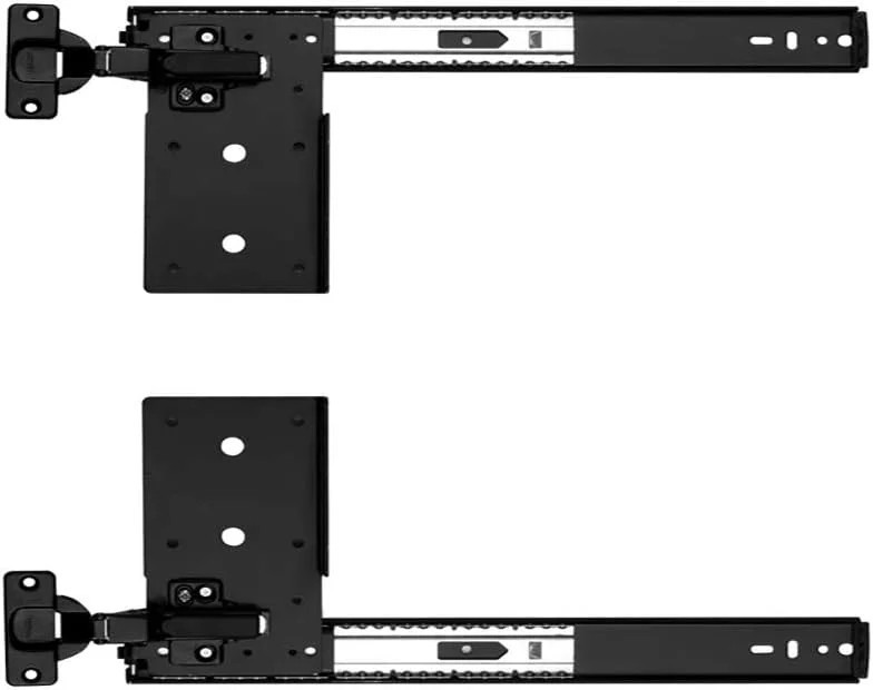 لولا و سخت افزار درب چرخشی Knape & Vogt Kv، مناسب برای نصب داخل قاب، خودکاربند، طول ریل 30.8 سانتی متر (کیت)، مشکی لولا و سخت افزار درب چرخشی Knape & Vogt Kv، مناسب برای نصب داخل قاب، خودکاربند، طول ریل 30.8 سانتی متر (کیت)، مشکی