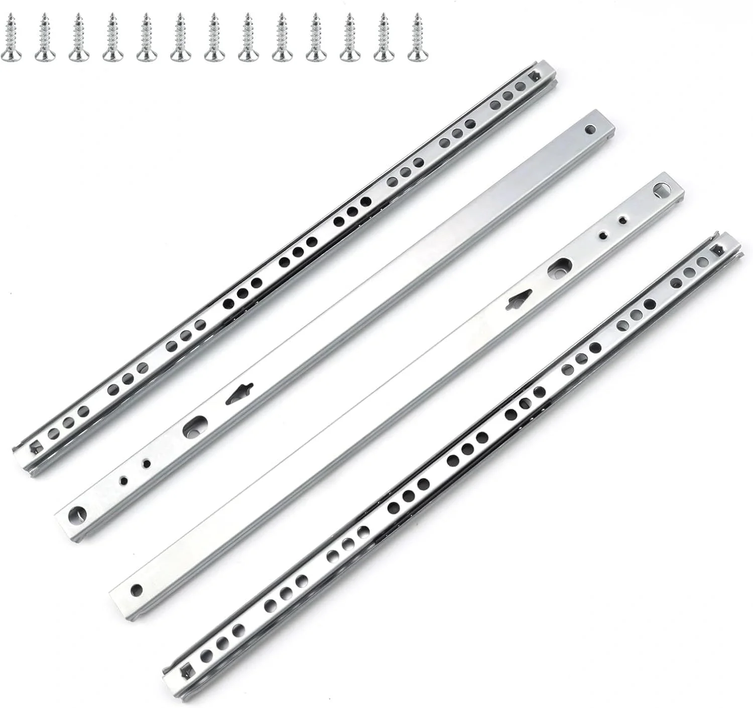 ریل کشو LINTRA، 2 جفت (4 عدد) شیار 17 میلی متری، ریل های کشویی 310 میلی متر تا 490 میلی متر با توپ های فولادی جامد داخلی برای آشپزخانه، اتاق خواب، دفتر ریل کشو LINTRA، 2 جفت (4 عدد) شیار 17 میلی متری، ریل های کشویی 310 میلی متر تا 490 میلی متر با توپ های فولادی جامد داخلی برای آشپزخانه، اتاق خواب، دفتر