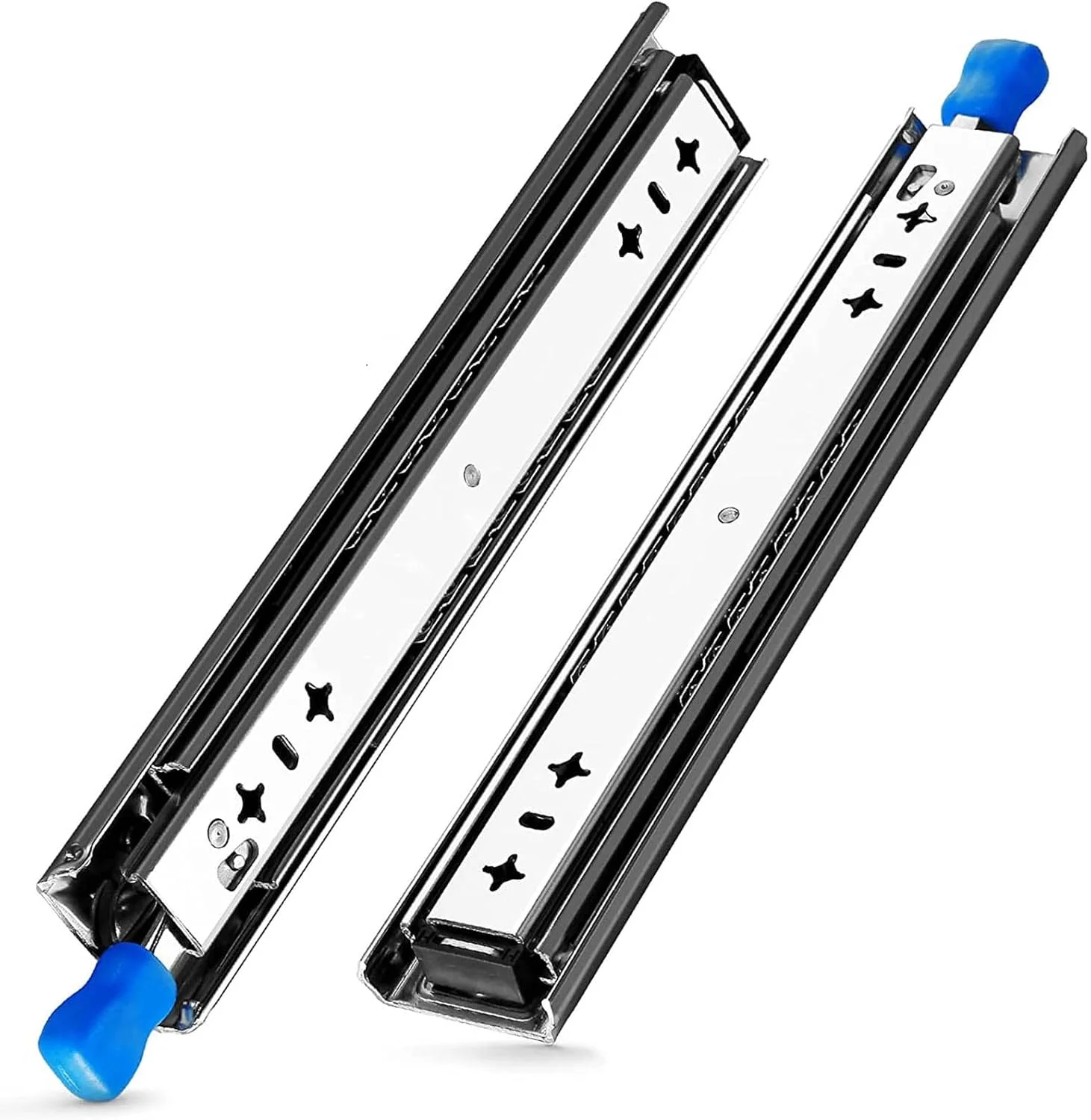 ریل کشویی کشو سنگین، بلبرینگ با قابلیت قفل شدن و باز شدن کامل، یک جفت، نصب جانبی، ظرفیت 120 کیلوگرم، برای تجهیز مجدد موتورخانه/قفسه های کشویی (150 سانتیمتر) ریل کشویی کشو سنگین، بلبرینگ با قابلیت قفل شدن و باز شدن کامل، یک جفت، نصب جانبی، ظرفیت 120 کیلوگرم، برای تجهیز مجدد موتورخانه/قفسه های کشویی (150 سانتیمتر)