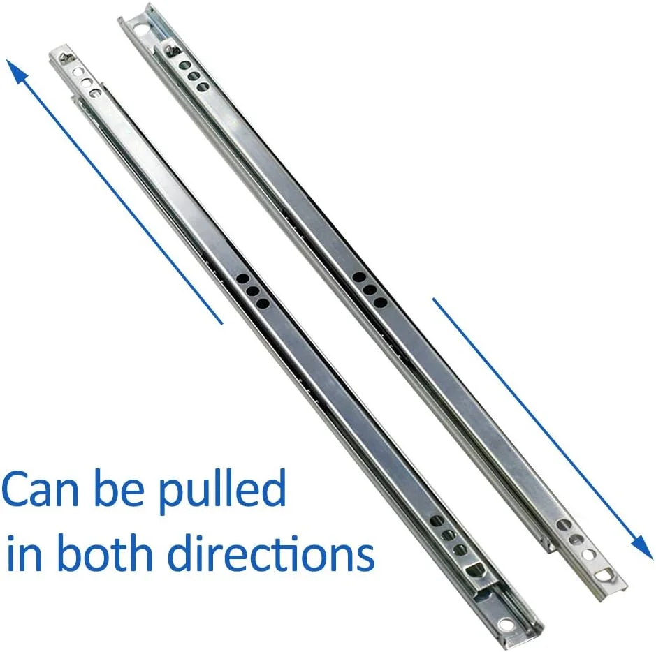 ریل کشویی فلزی 13.5 اینچی JYXindzkj Yoohey، ریل دو طرفه بلبرینگ با عرض 0.7 اینچ، 1 جفت