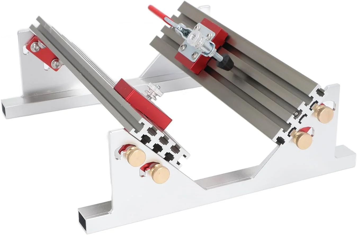 گیره نصب کابینت Jiawu، گیره موقعیت یاب کشو با زاویه راست 90 درجه با 4 محدود کننده چرخشی، جیگ تعیین موقعیت کشو قابل تنظیم 1/2-16 اینچ، اسپلین آلیاژ آلومینیوم برای اره های میزی گیره نصب کابینت Jiawu، گیره موقعیت یاب کشو با زاویه راست 90 درجه با 4 محدود کننده چرخشی، جیگ تعیین موقعیت کشو قابل تنظیم 1/2-16 اینچ، اسپلین آلیاژ آلومینیوم برای اره های میزی