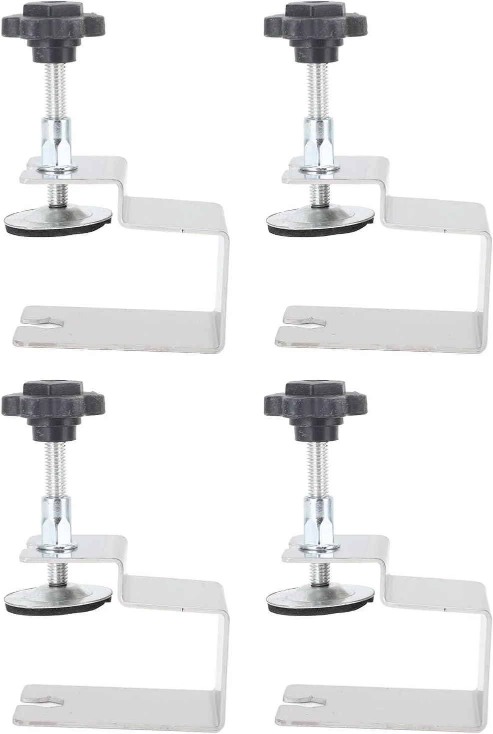 گیره نصب جلوی کشو Jectse از جنس استیل ضد زنگ بادوام، ابزار نجاری قابل تنظیم، مجموعه 4 عددی ابزار کمکی با ساختار کمانی برای کابینت و کمد