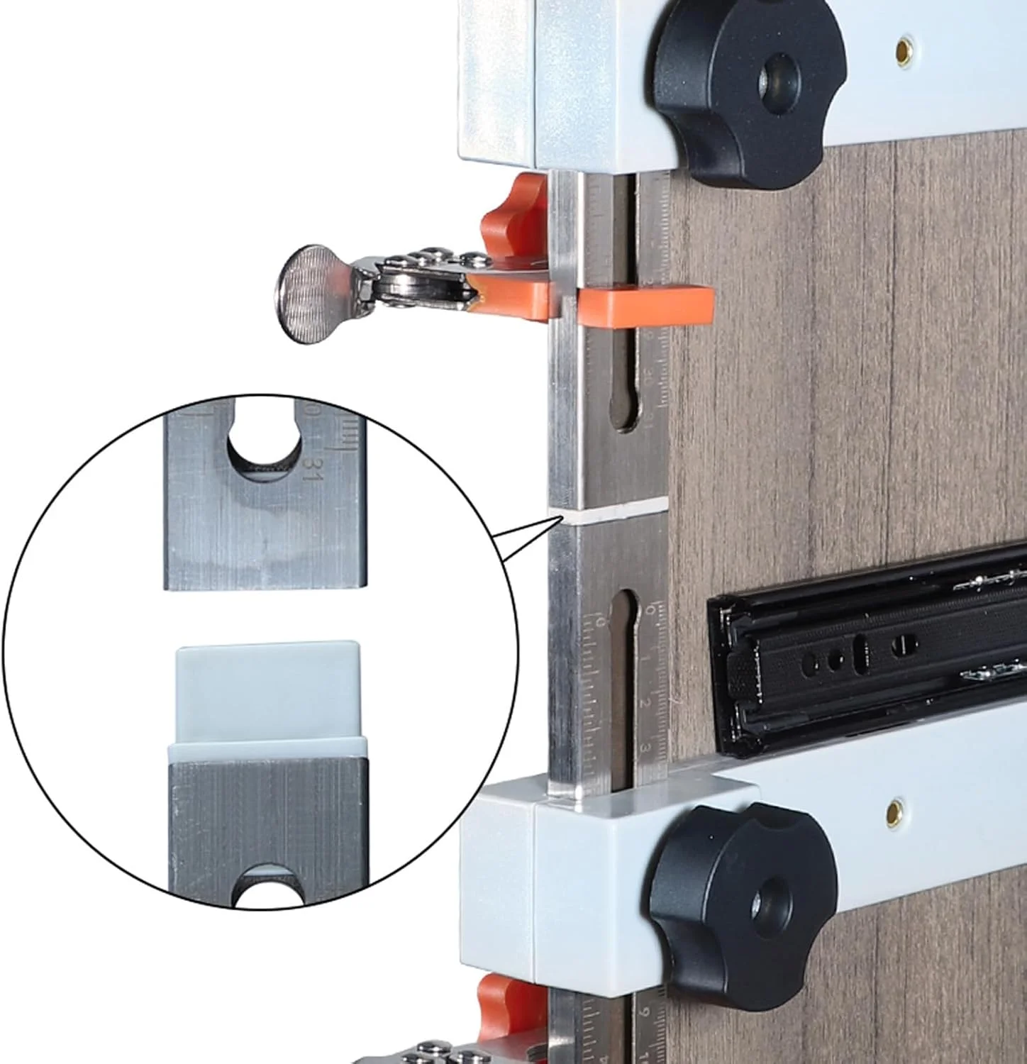 ابزار نصب ریل کشو Jectse، ابزار نصب مغناطیسی کارآمد برای ریل کشوی کابینت - دستیار سریع و جهانی برای بهبود خانه