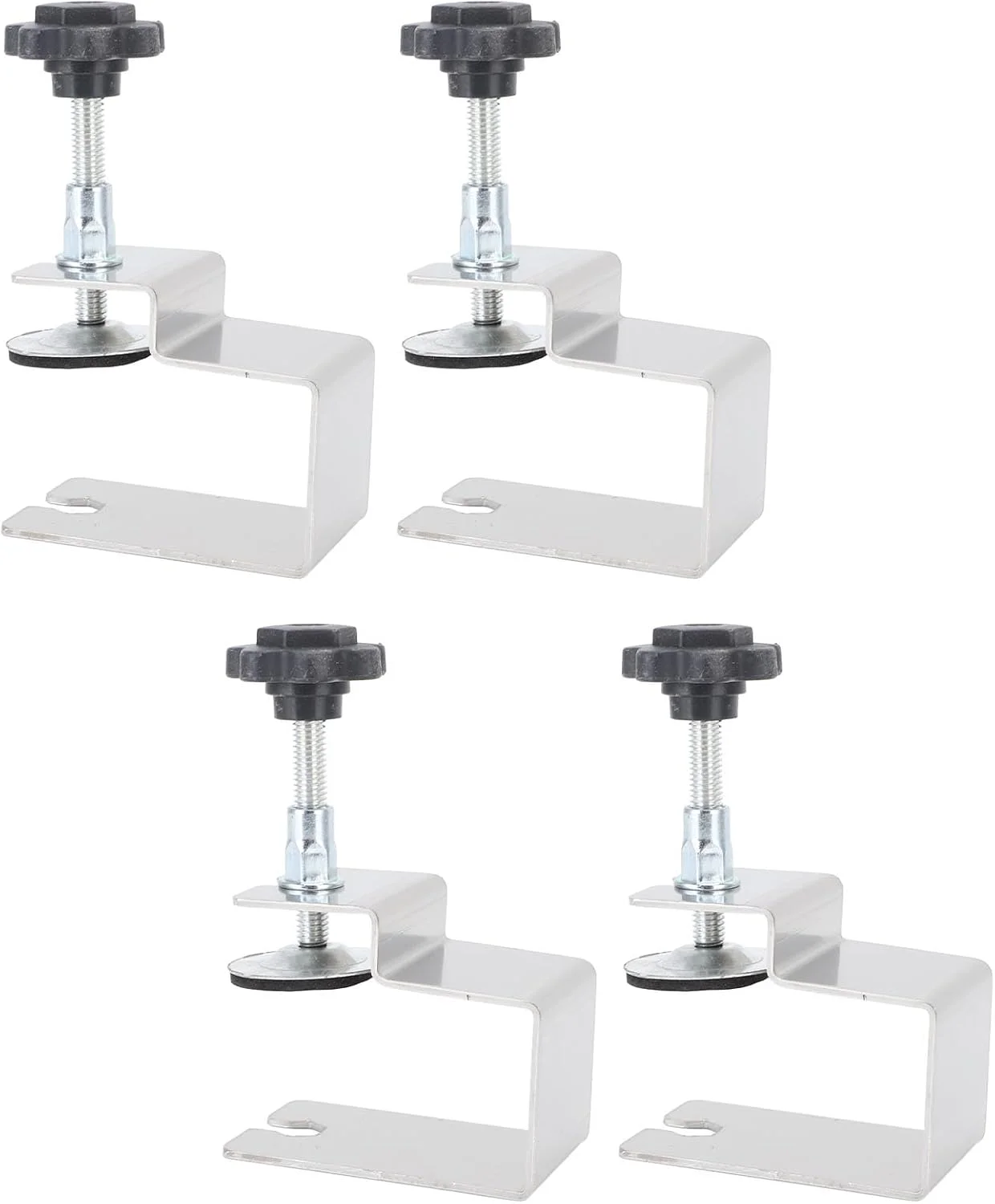 گیره نصب جلوی کشو Jectse از جنس استیل ضد زنگ بادوام، ابزار نجاری قابل تنظیم، مجموعه 4 عددی ابزار کمکی با ساختار کمانی برای کابینت و کمد گیره نصب جلوی کشو Jectse از جنس استیل ضد زنگ بادوام، ابزار نجاری قابل تنظیم، مجموعه 4 عددی ابزار کمکی با ساختار کمانی برای کابینت و کمد