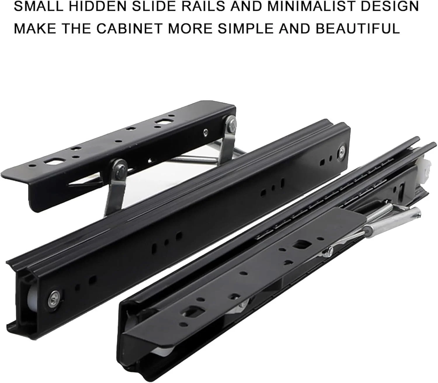 ریل های افزایش فضای کانتر آشپزخانه، اسلایدهای بالابر نرم و بی صدا برای افزایش طول میز، ایده آل برای میزهای غذاخوری و کشوها