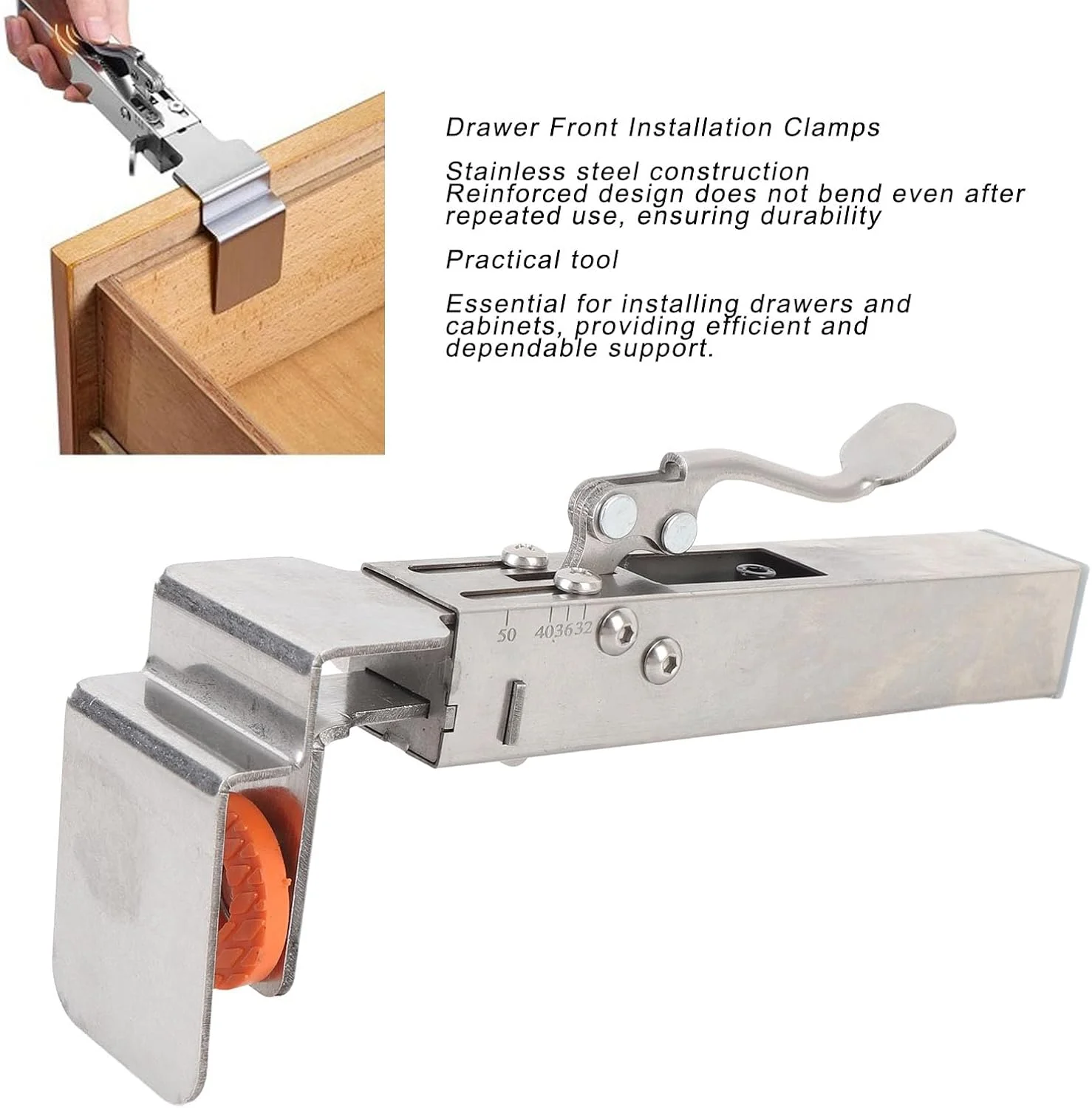 گیره نصب جلوی کشو Jectse، گیره های قابل تنظیم و کاربردی برای کشوهای کابینت