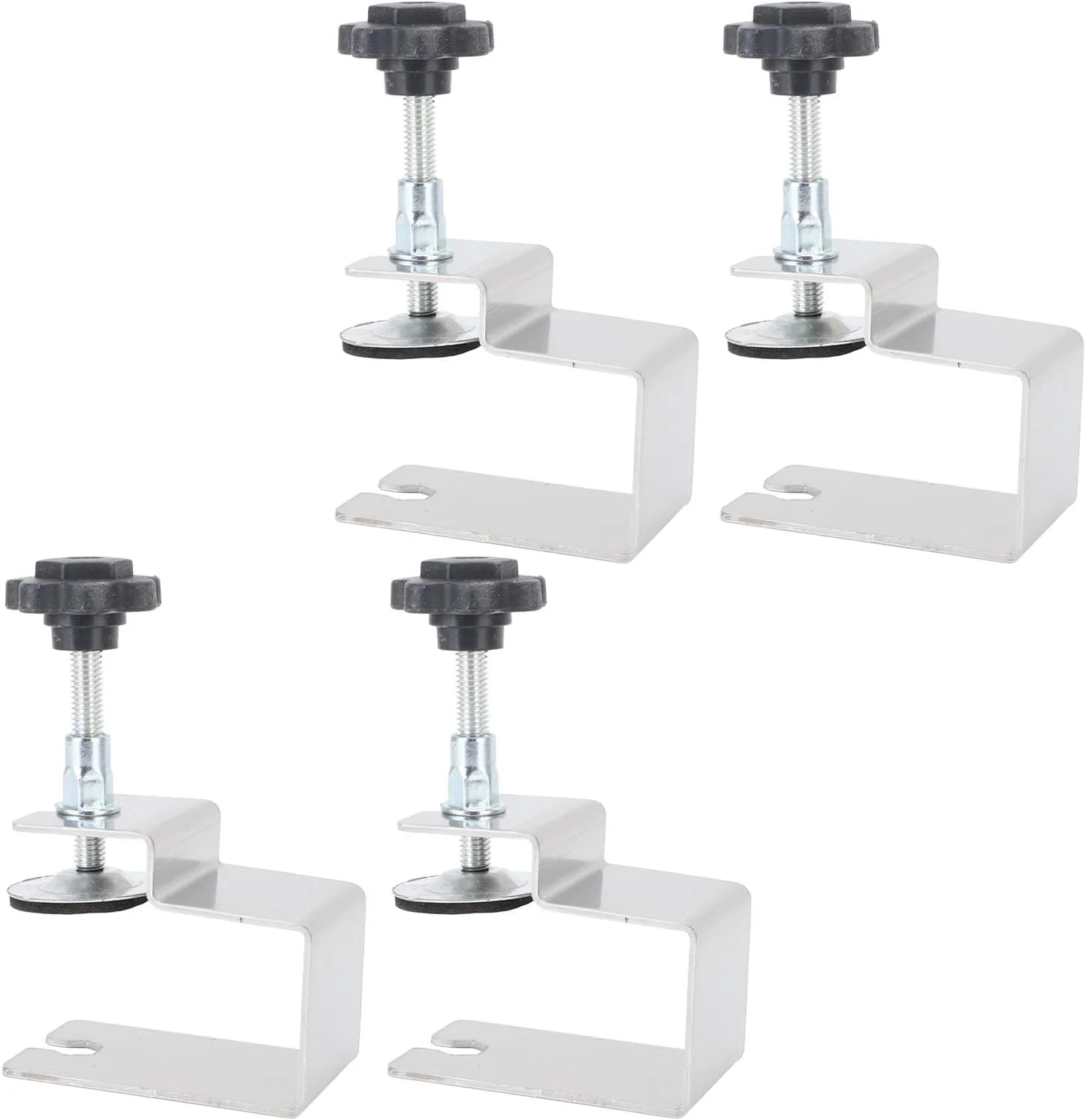 گیره نصب جلوی کشو Jectse از جنس استیل ضد زنگ بادوام، ابزار نجاری قابل تنظیم، مجموعه 4 عددی ابزار کمکی با ساختار کمانی برای کابینت و کمد گیره نصب جلوی کشو Jectse از جنس استیل ضد زنگ بادوام، ابزار نجاری قابل تنظیم، مجموعه 4 عددی ابزار کمکی با ساختار کمانی برای کابینت و کمد