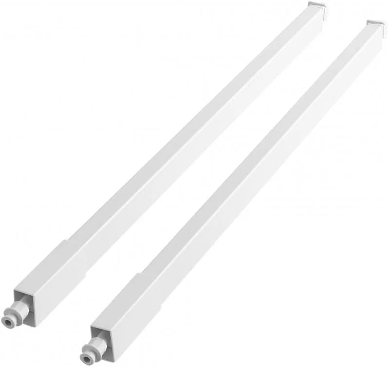 ریل باکس مدرن GTV مدل مربع 350 میلی متر سفید - ریل فولادی برای کشوها، پایدار و کاربردی، رنگ شده