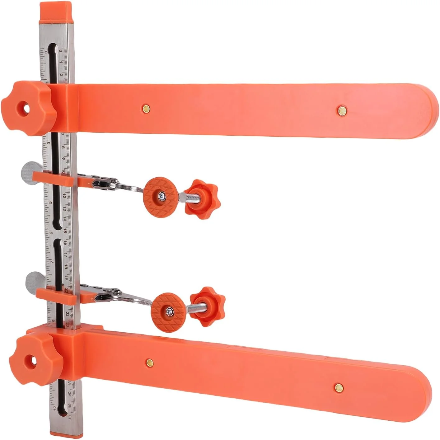 ابزار نصب ریل کشو کابینت با دقت بالا، دارای علامت گذاری دوگانه حک شده برای محکم کردن ریل های کابینت، با ریل قابل تنظیم 1 تا 5 سانتی متر و گیره 0 تا 4 سانتی متر ابزار نصب ریل کشو کابینت با دقت بالا، دارای علامت گذاری دوگانه حک شده برای محکم کردن ریل های کابینت، با ریل قابل تنظیم 1 تا 5 سانتی متر و گیره 0 تا 4 سانتی متر