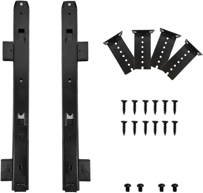 ریل کشویی کیبورد FRMSAET با ساختار فولادی سنگین و ضخامت 12/14/16/18 اینچ، بلبرینگ دار، مناسب برای کشوی کیبورد، سینی لوازم جانبی، سخت افزار مبلمان کابینت (16 اینچ، مشکی) ریل کشویی کیبورد FRMSAET با ساختار فولادی سنگین و ضخامت 12/14/16/18 اینچ، بلبرینگ دار، مناسب برای کشوی کیبورد، سینی لوازم جانبی، سخت افزار مبلمان کابینت (16 اینچ، مشکی)
