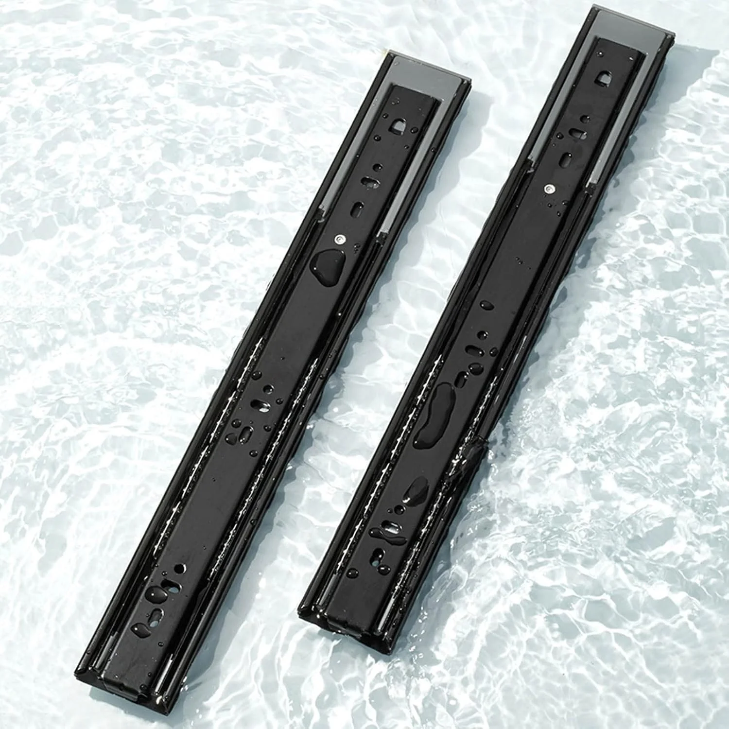 یک جفت ریل کشویی با باز شدن کامل، ریل های کشویی فشاری برای باز کردن، بلبرینگ نرم بسته شو، موجود در طول های 10، 12، 14، 16، 18، 20، 22 اینچ، رنگی یک جفت ریل کشویی با باز شدن کامل، ریل های کشویی فشاری برای باز کردن، بلبرینگ نرم بسته شو، موجود در طول های 10، 12، 14، 16، 18، 20، 22 اینچ، رنگی