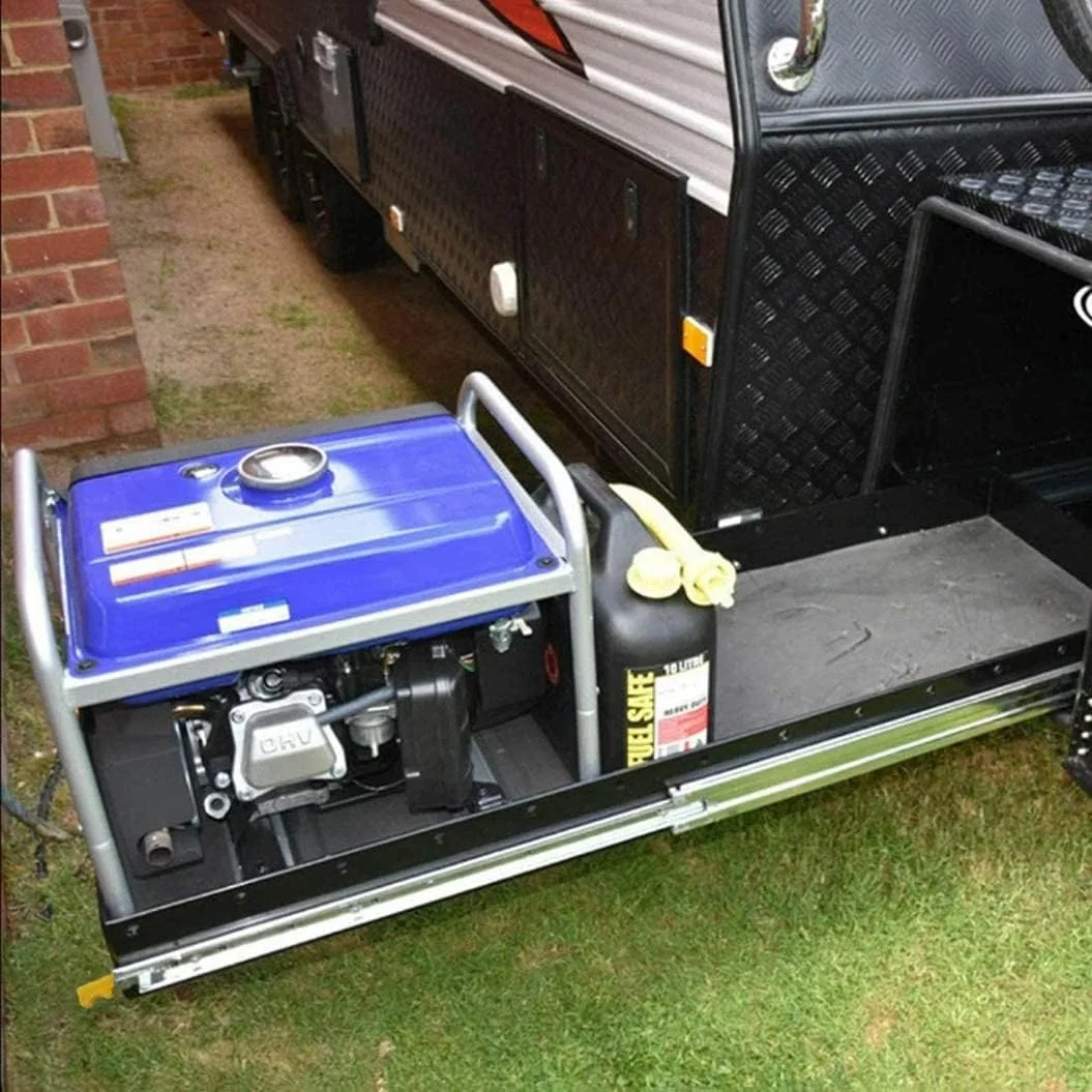 ریل کشویی سنگین با قفل، ریل کشو سه قسمتی با باز شدن کامل، ریل های کشویی بلبرینگ، صدای کم، ظرفیت 220 کیلوگرم، طول 100 تا 200 سانتی متر، 1 جفت (170 سانتی متر)