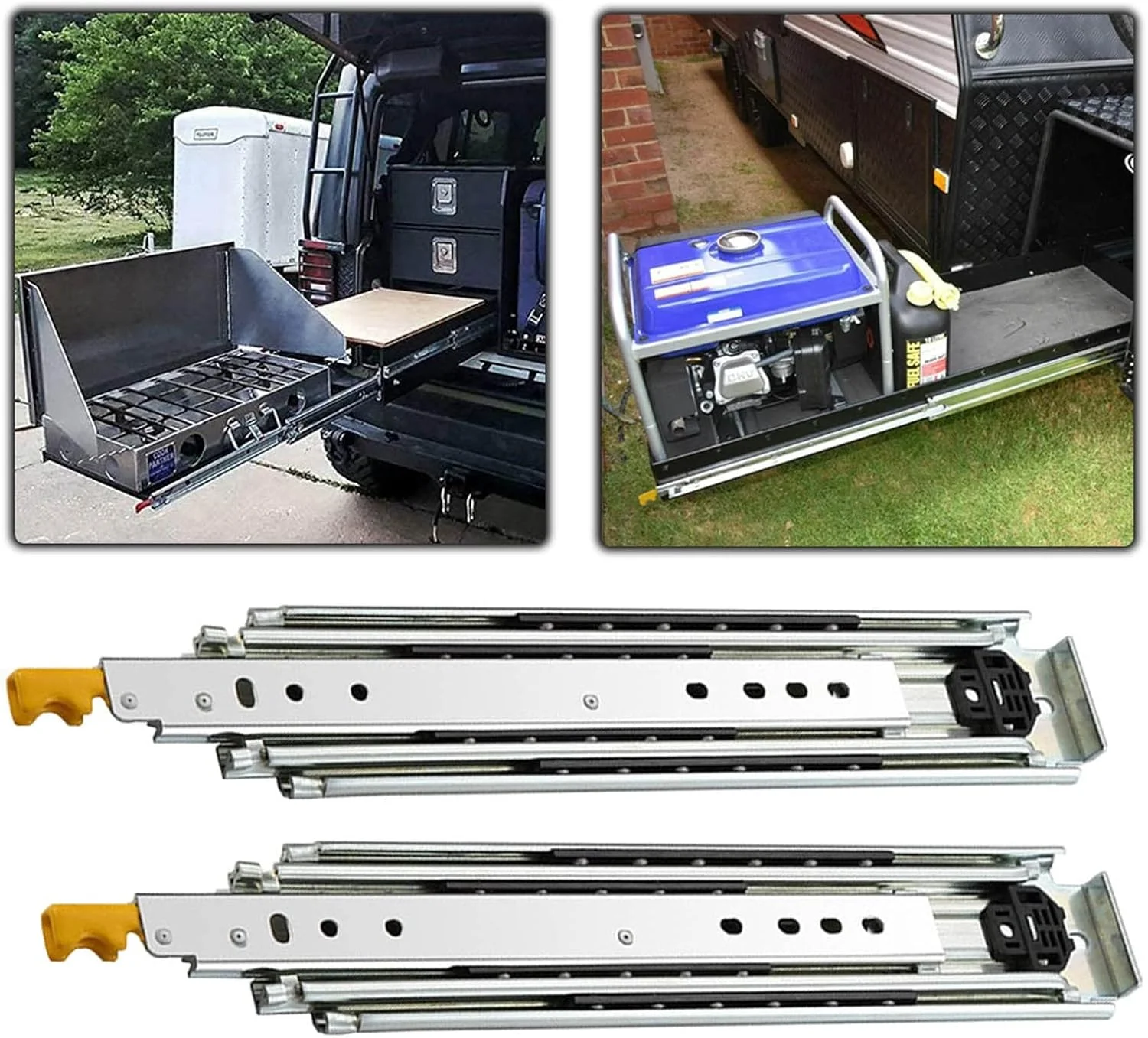 ریل کشویی فوق سنگین 40 42 44 46 48 50 52 54 56 58 60 اینچ، ریل های کشویی قفل دار با سه برابر شدن طول کامل، ریل های بلبرینگ، 1 جفت (یک رنگ 1300 میلی متر (52 اینچ)) ریل کشویی فوق سنگین 40 42 44 46 48 50 52 54 56 58 60 اینچ، ریل های کشویی قفل دار با سه برابر شدن طول کامل، ریل های بلبرینگ، 1 جفت (یک رنگ 1300 میلی متر (52 اینچ))