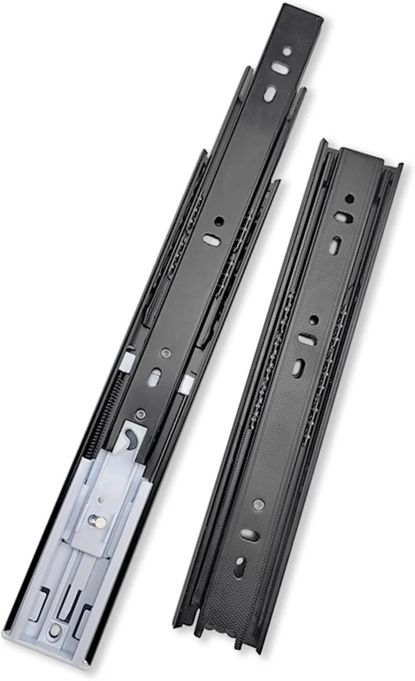 ریل کشو با حرکت کامل، نصب جانبی، 25 تا 60 سانتی متر، بلبرینگ فلزی، ریل های مشکی، راهنمای مسیر، لغزنده های ریل کشو، روتین 30 سانتی متر (بافر 40 سانتی متر) ریل کشو با حرکت کامل، نصب جانبی، 25 تا 60 سانتی متر، بلبرینگ فلزی، ریل های مشکی، راهنمای مسیر، لغزنده های ریل کشو، روتین 30 سانتی متر (بافر 40 سانتی متر)