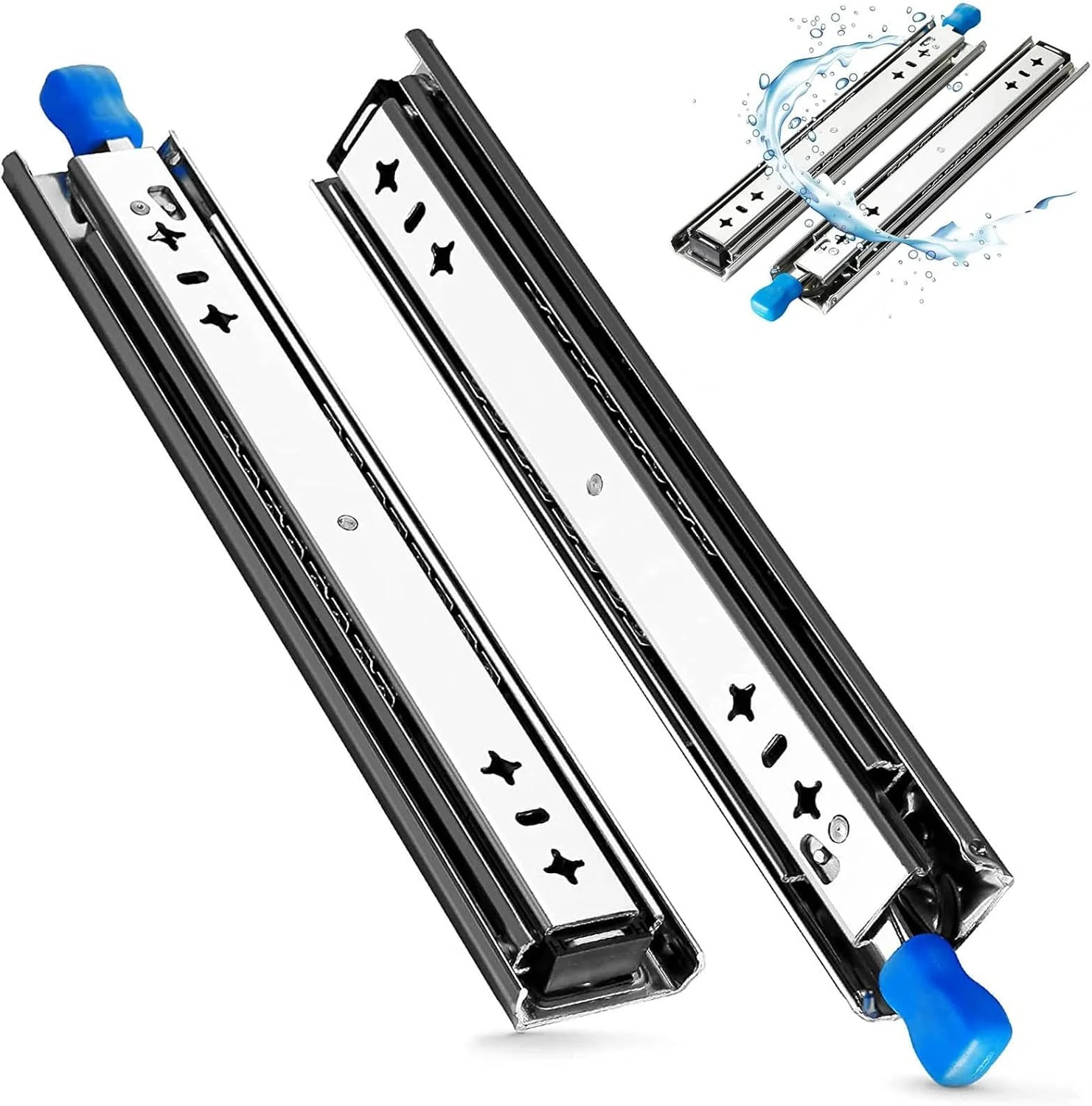 ریل کشویی با بازشوندگی کامل، بلبرینگ قفلدار، سایزهای 40، 42، 44، 46، 48، 50، 52، 54، 56، 58، 60 اینچ، ریلهای کشویی سنگین و بیصدا (یک جفت)، رنگی (چند رنگ) ریل کشویی با بازشوندگی کامل، بلبرینگ قفلدار، سایزهای 40، 42، 44، 46، 48، 50، 52، 54، 56، 58، 60 اینچ، ریلهای کشویی سنگین و بیصدا (یک جفت)، رنگی (چند رنگ)