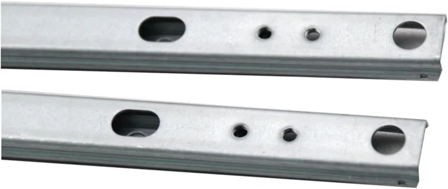 یک جفت ریل کشو باریک دو قسمتی 8 تا 16 اینچ، عرض 17 میلی متر، ریل مینیاتوری ساچمه ای فولادی کابینت، ارسال رایگان (14 اینچ)