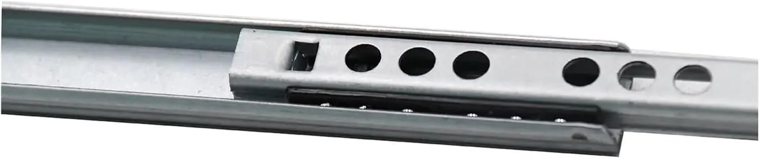 یک جفت ریل کشو باریک دو قسمتی 8 تا 16 اینچ، عرض 17 میلی متر، ریل مینیاتوری ساچمه ای فولادی کابینت، ارسال رایگان (14 اینچ)