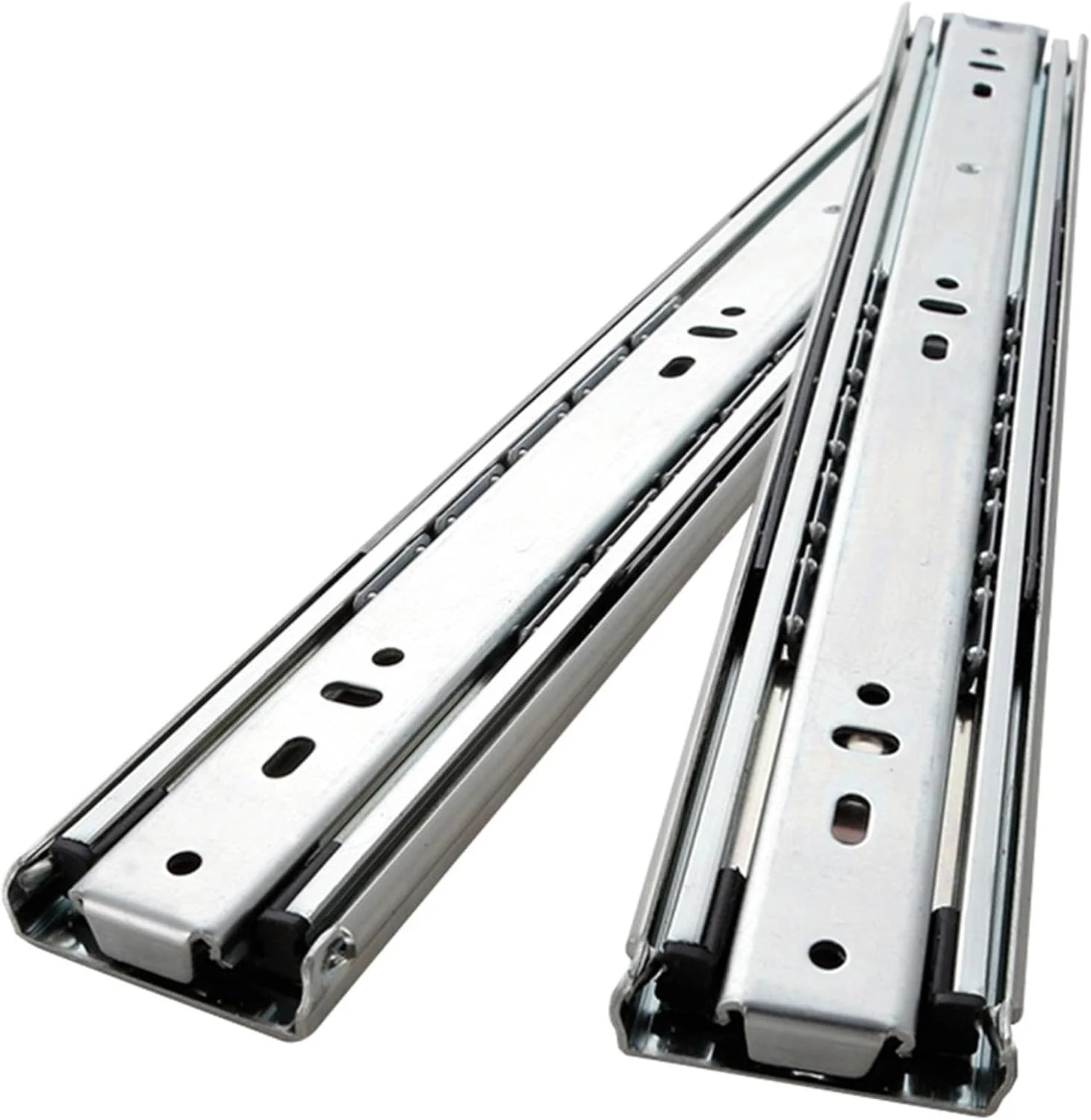 ریل کشو بلبرینگ سنگین، ریل های کشو بی صدا، کشوی فولادی فلزی جامد، نصب جانبی، 1 جفت، ظرفیت بار 120 کیلوگرم، نصب آسان)) (یک رنگ 70 سانتی متر)