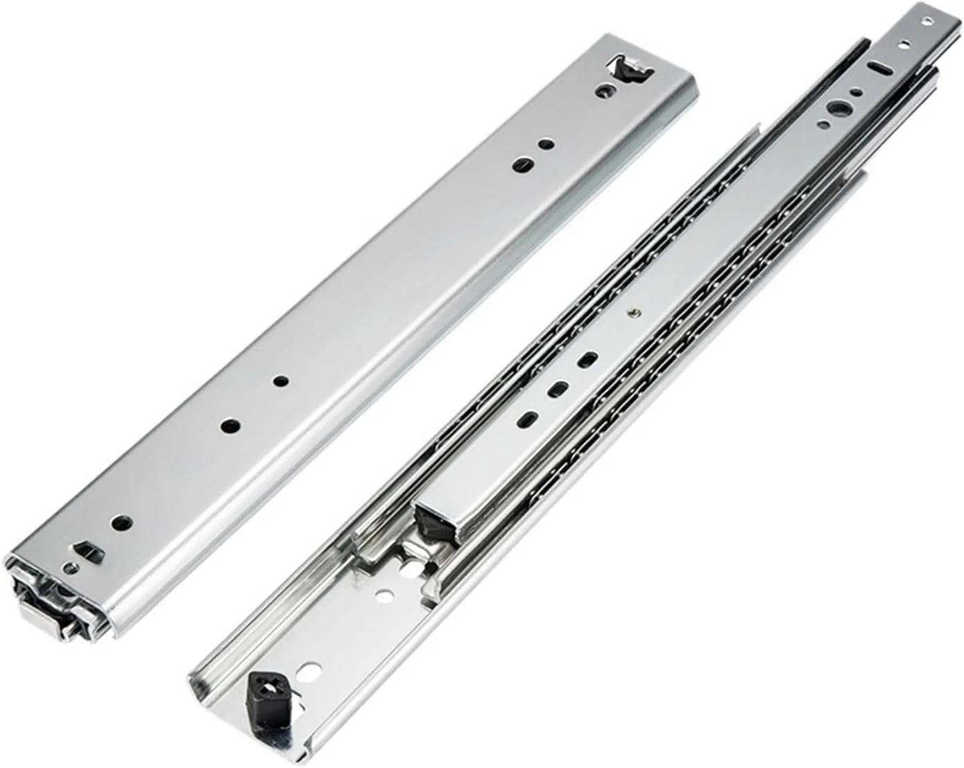 ریل کشویی سنگین برای کشو، طول های 250mm، 300m، 350mm، 400mm، 450m، 500mm، 550mm، 600mm، 700mm، 800mm، 900mm، 1000m، یک جفت (بدون قفل 48 اینچ (1200mm))