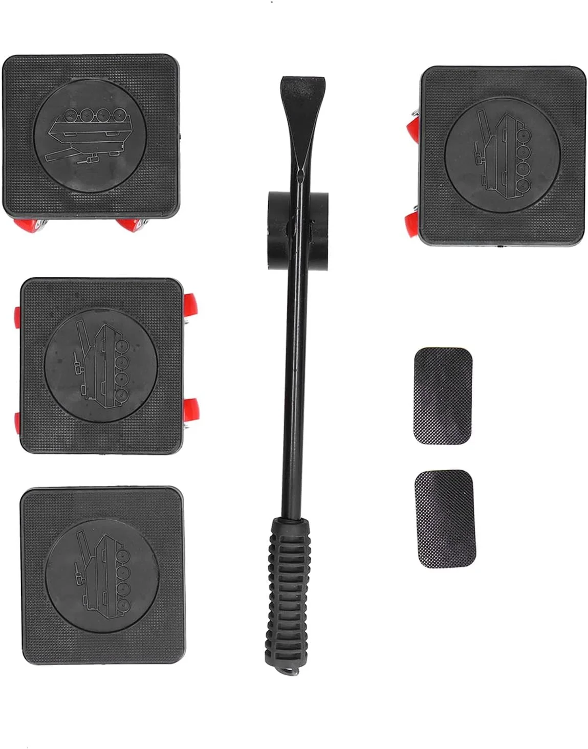 ابزار جابجایی مبلمان Dpofirs با دسته لاستیکی، جابجایی آسان لوازم خانگی، ظرفیت باربری قوی، مناسب و سریع برای جابجایی اشیاء سنگین