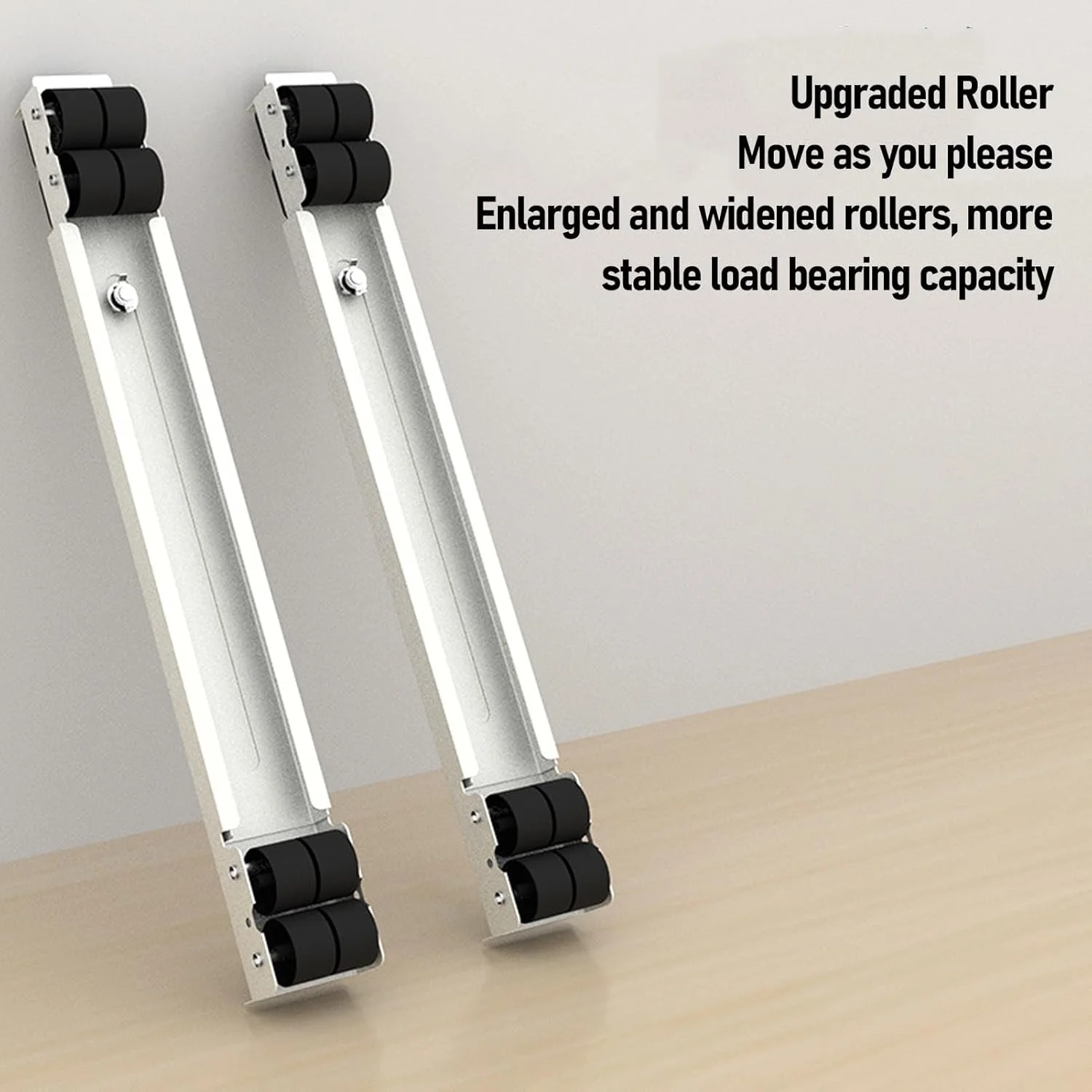 غلتک لوازم خانگی سنگین Depisuta، قابل تنظیم 45-70 سانتی متر، ظرفیت بار 300 کیلوگرم، پایه متحرک ماشین لباسشویی قابل افزایش با 24 چرخ و ترمز برای یخچال، ماشین لباسشویی و مبلمان