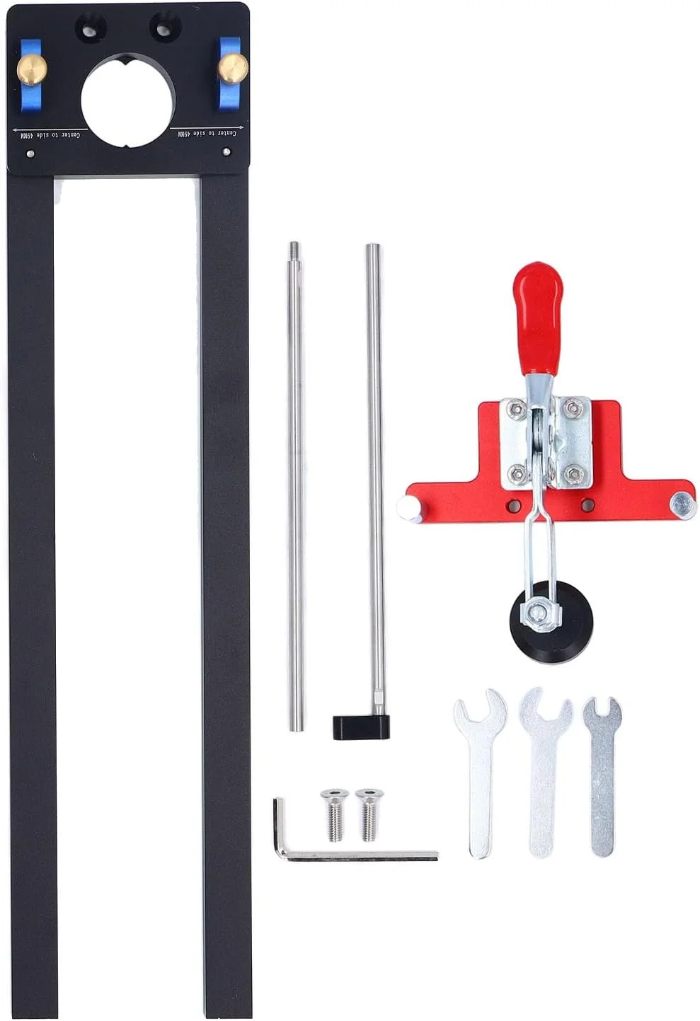 موقعیت یاب پانچ کشو Gearwell، موقعیت یاب حفاری کابینت آلیاژ آلومینیوم، جیگ قابل تنظیم چند منظوره، ابزار پانچ نجاری