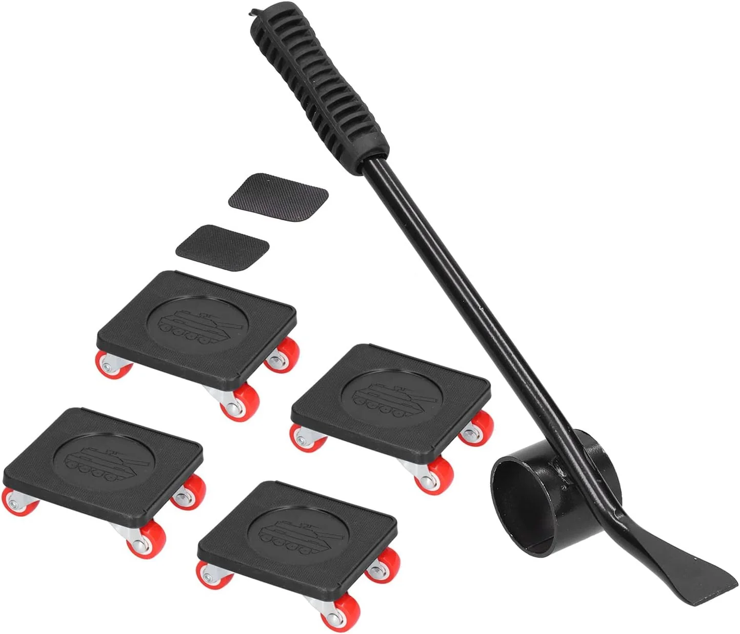 ابزار جابجایی مبلمان Dpofirs با دسته لاستیکی، جابجایی آسان لوازم خانگی، ظرفیت باربری قوی، مناسب و سریع برای جابجایی اشیاء سنگین