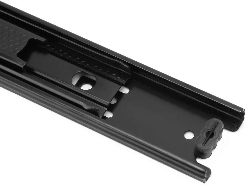 ریل کشو بلبرینگی سه تکه، لغزنده، دارای ضربه گیر، عملکرد نرم و روان، مناسب برای کابینت های متحرک