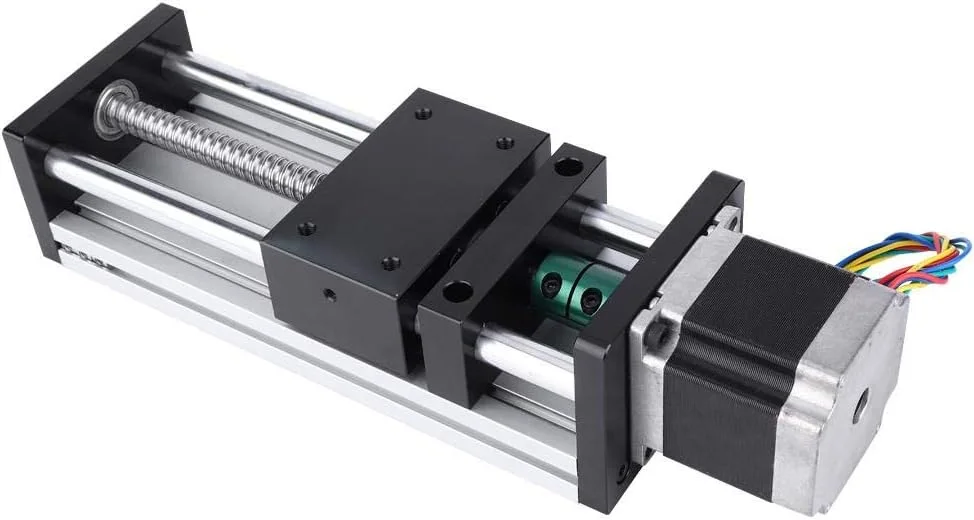 اکچویتور خطی بال اسکرو DEWIN، میز اسلاید ریل راهنمای خطی با طول حرکت 500 میلی متر به همراه استپر موتور Nema17 42 (بال اسکرو 1204)