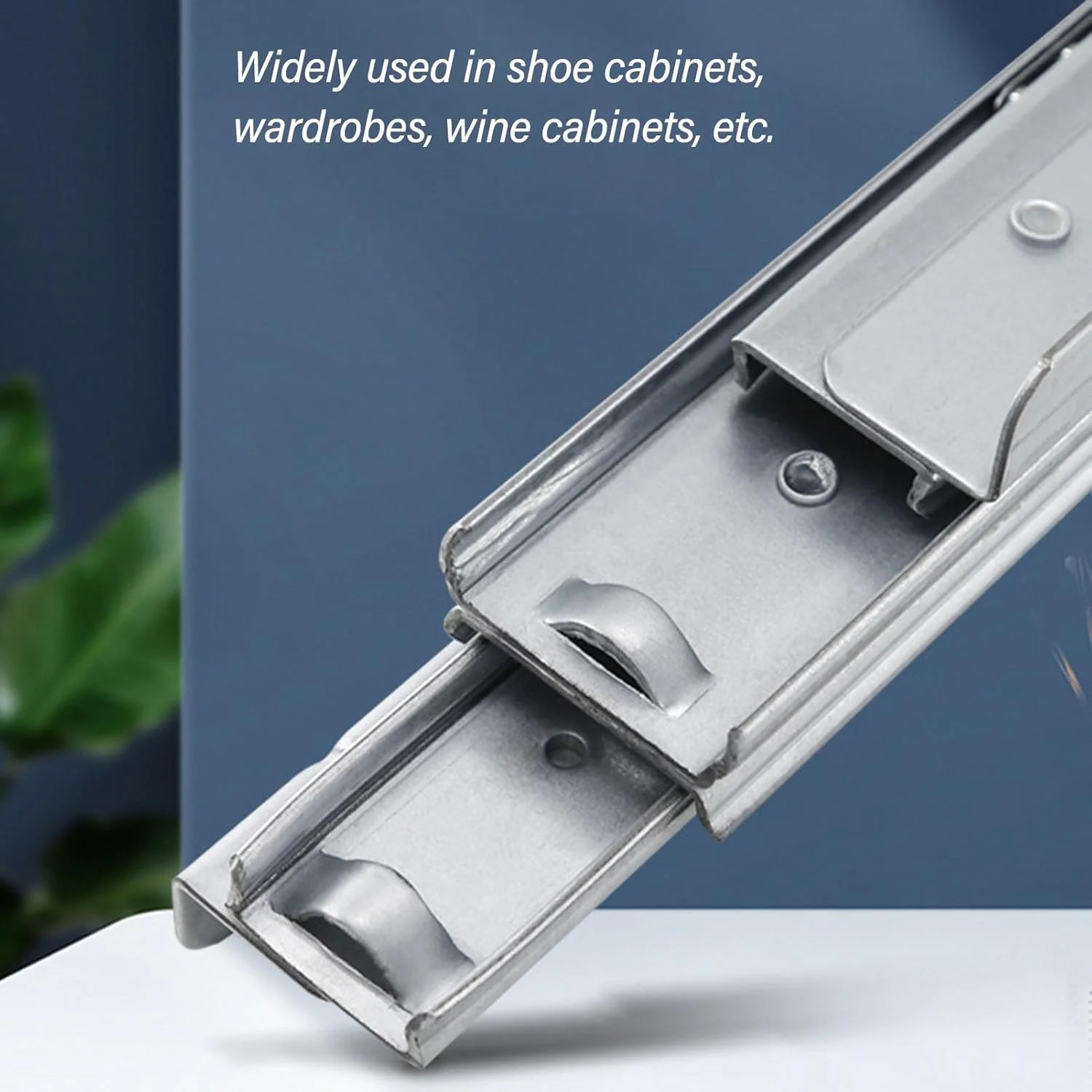 ریل کشویی زیرکابینتی، ریل های کشویی نصب شده در پایین، 400-700 میلی متر، تحمل بار 120 کیلوگرم برای راه حل های ذخیره سازی کابینت