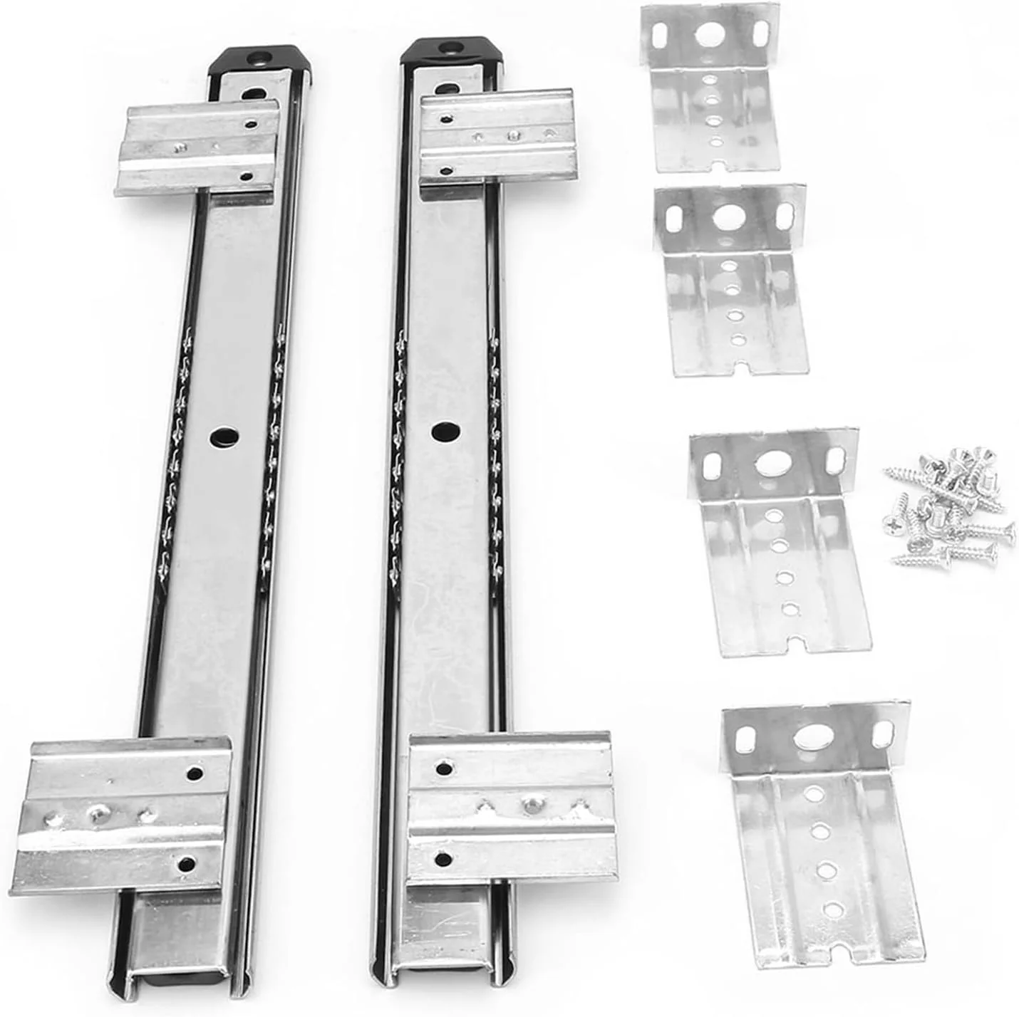 ریل اسلاید کیبورد فولادی ضخیم نورد سرد با قابلیت تنظیم ارتفاع، حرکت روان و ساختار بادوام برای میز کامپیوتر، سفید مشکی، 35.6 x 3.3 سانتی متر، 2 عدد (سفید) ریل اسلاید کیبورد فولادی ضخیم نورد سرد با قابلیت تنظیم ارتفاع، حرکت روان و ساختار بادوام برای میز کامپیوتر، سفید مشکی، 35.6 x 3.3 سانتی متر، 2 عدد (سفید)