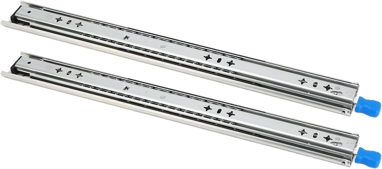 یک جفت ریل کشو قفل‌دار 30 سانتی‌متری با عرض 53 میلی‌متر، سه تکه، ریل کشو سنگین برای قفسه‌ها، کابینت‌ها، RVها و کامیون‌ها