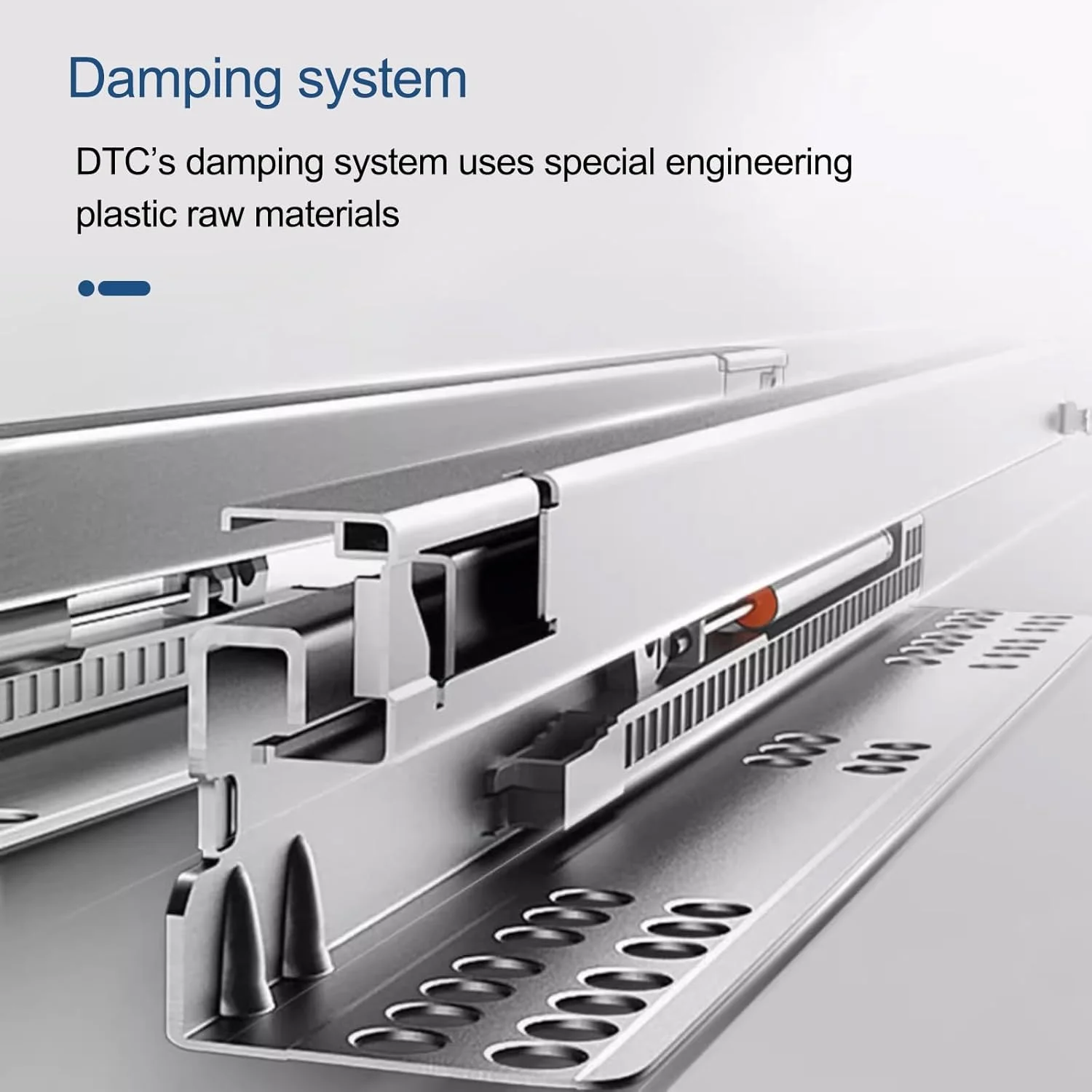 ریل کشو آرام بند - یک جفت ریل مخفی کابینت آشپزخانه با حرکت کامل، ریل های کشویی پنهان با ظرفیت 45 کیلوگرم (40 سانتی متر / 16 اینچ) برای عملکرد روان