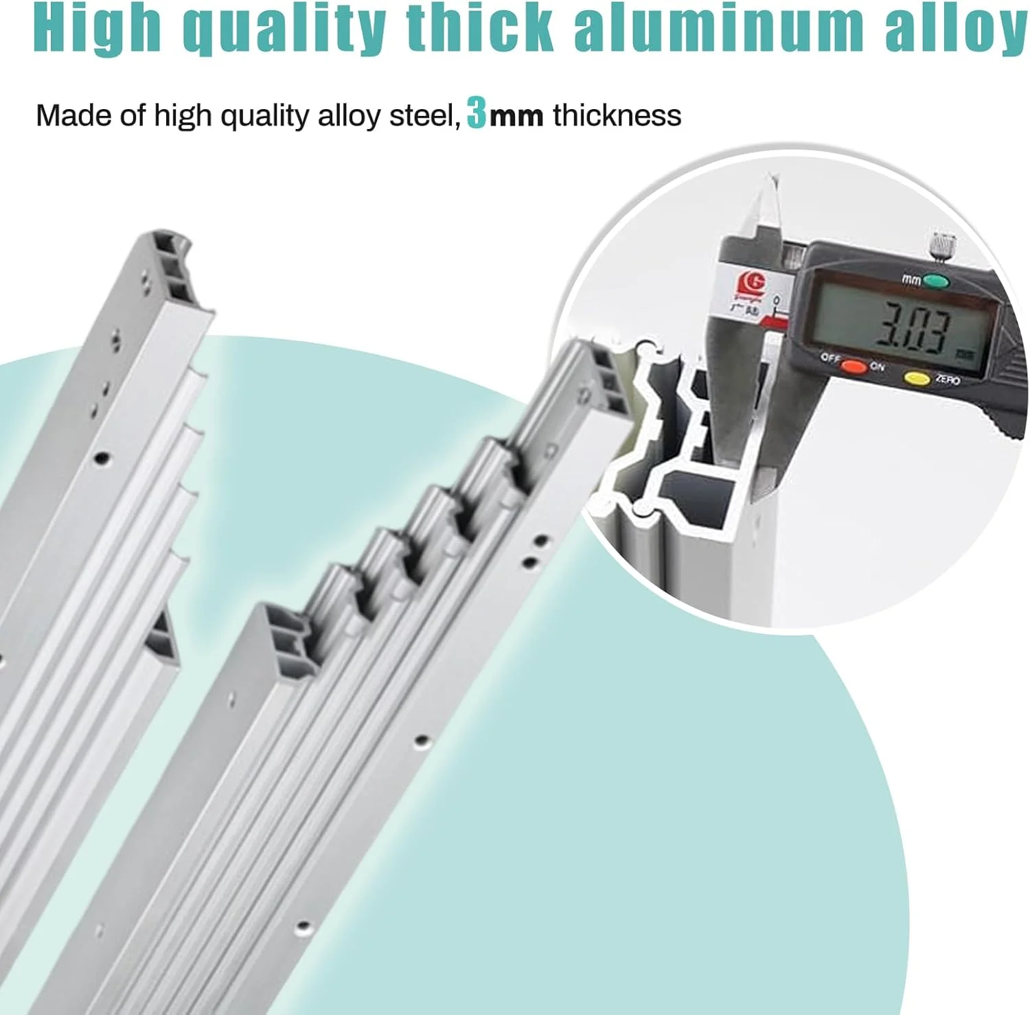 Countertop Extension Slide with Silent Wheels Aluminum Telescopic Cabinet Table Guide Rail, Concealed Table Desk Kitchen Countertop for Table Kitchen Countertop,1450mm Countertop Extension Slide with Silent Wheels Aluminum Telescopic Cabinet Table Guide Rail, Concealed Table Desk Kitchen Countertop for Table Kitchen Countertop,1450mm