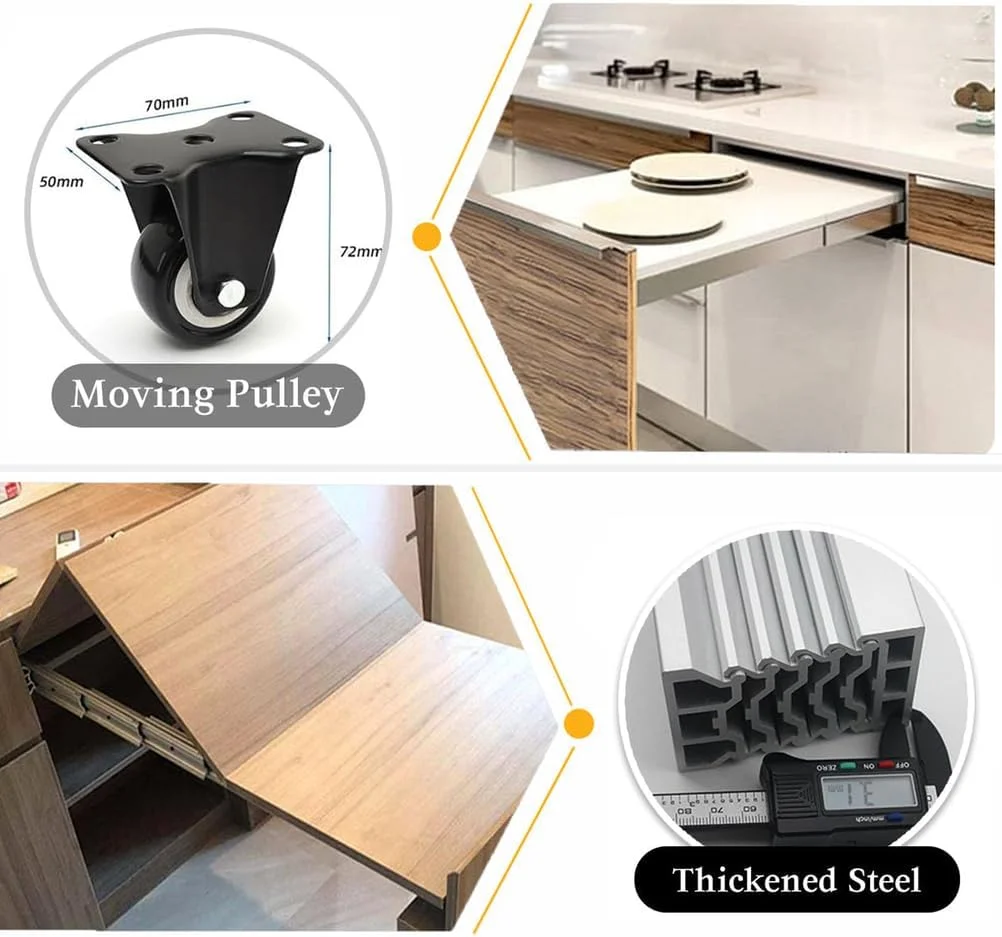 ریل تلسکوپی میز غذاخوری با حرکت کامل، ریل کشویی آلومینیومی با چرخ های بی صدا، ریل متصل چند بخشی، ریل کشویی مخفی با بسته شدن نرم، 1270 میلی متر ریل تلسکوپی میز غذاخوری با حرکت کامل، ریل کشویی آلومینیومی با چرخ های بی صدا، ریل متصل چند بخشی، ریل کشویی مخفی با بسته شدن نرم، 1270 میلی متر