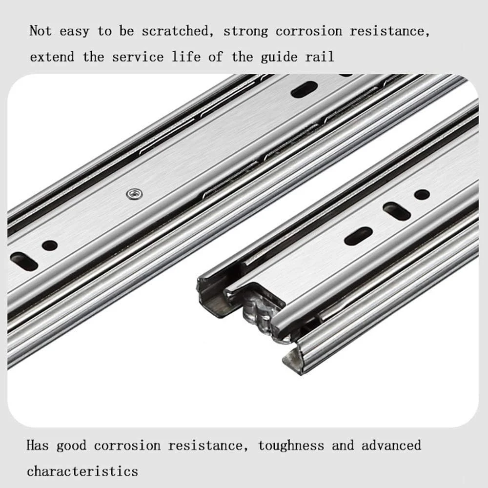 ریل کشو فشاری سنگین تمام بازشو بلبرینگی استیل ضد زنگ نصب جانبی 1000 میلی متر (40 اینچ) برای عملکرد روان