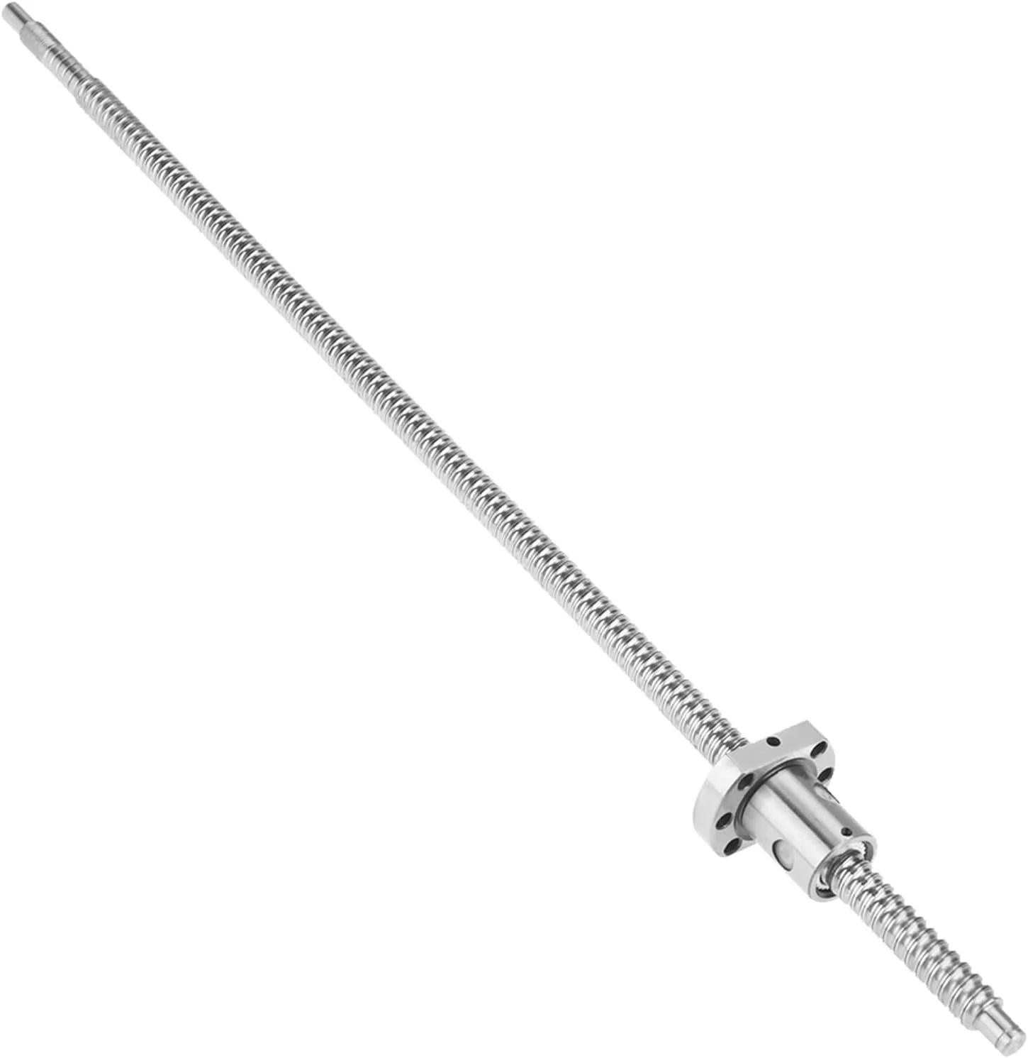 TICFOX SFU1204 500mm بال اسکرو رول شده با مهره ضد لقی و تکیه گاه های جانبی