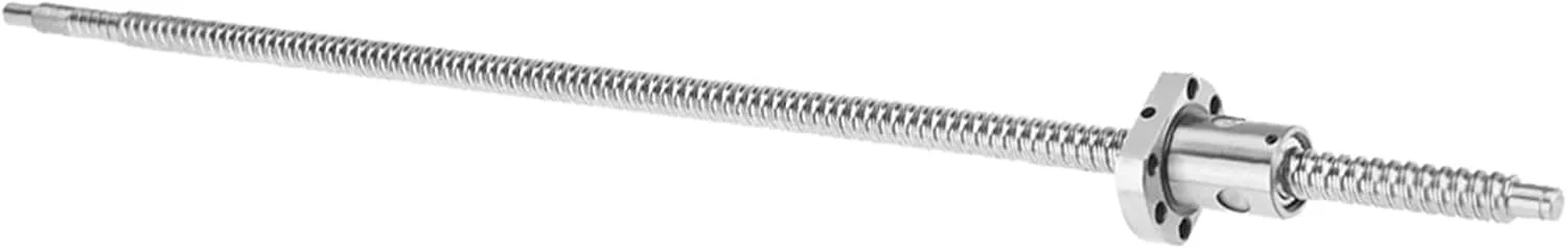 TICFOX SFU1204 500mm بال اسکرو رول شده با مهره ضد لقی و تکیه گاه های جانبی